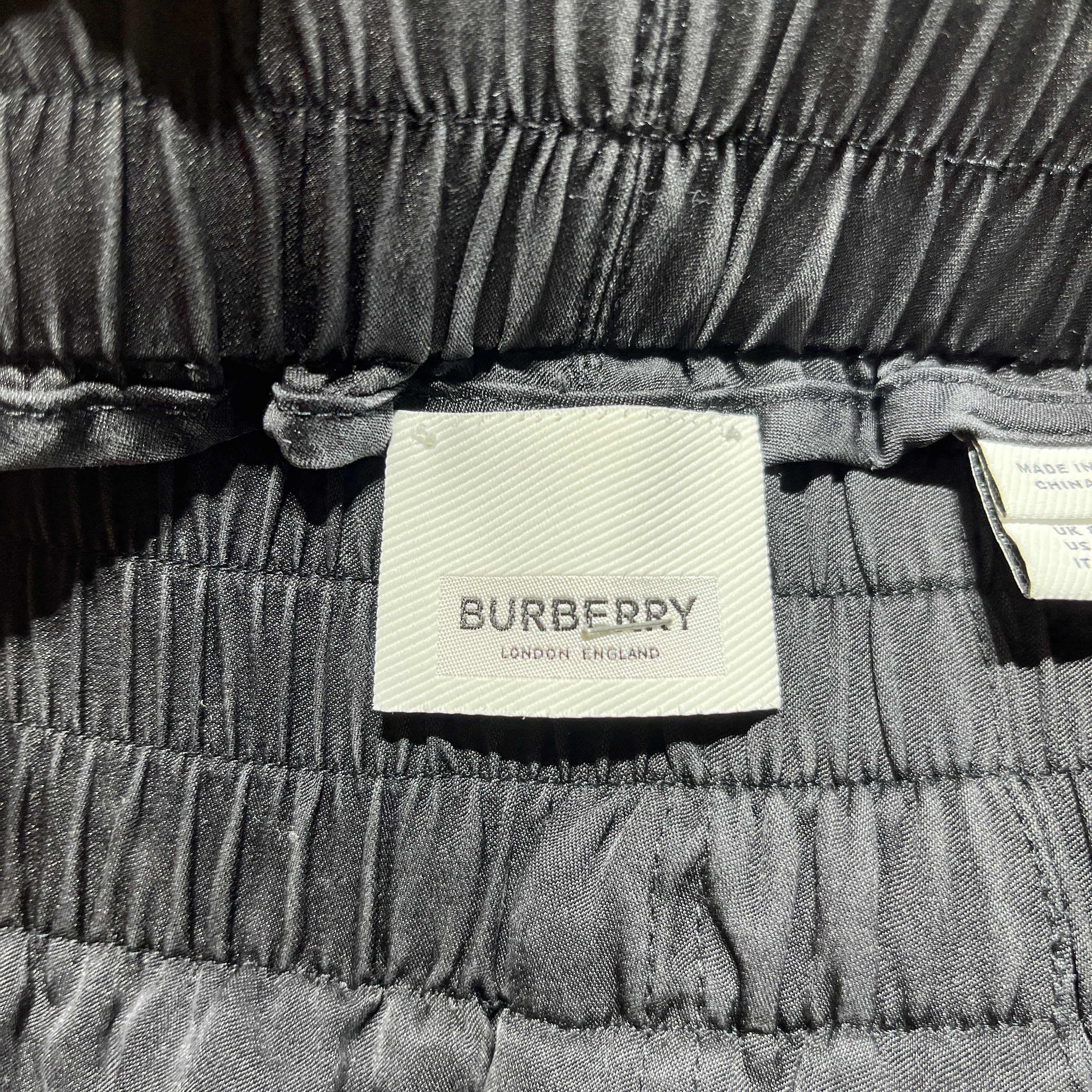 BURBERRY/Straight Pants/6/Silk/BLK/ view 3