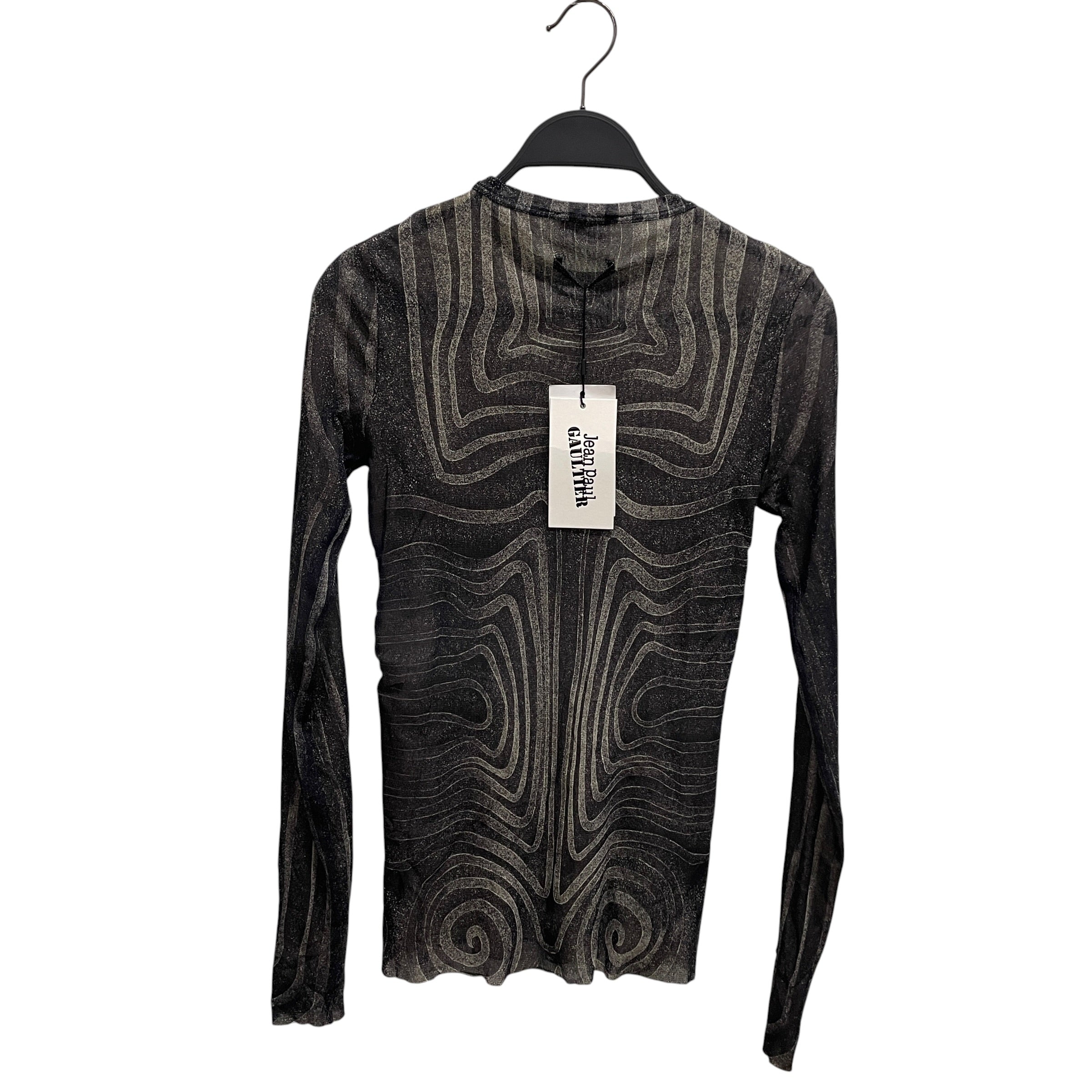 Jean Paul Gaultier/LS T-Shirt/XL/Polyester/GRY/SWIRL PATTERN view 2