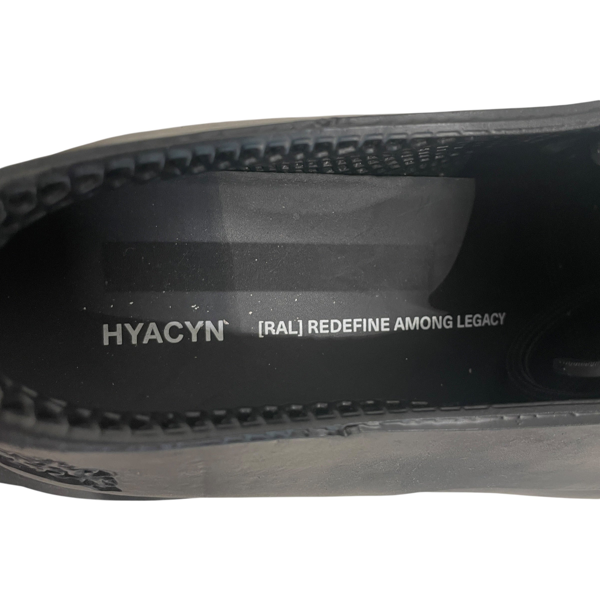 HYACYN/Dress Shoes/EU 45/BLK/DUCT TAPE EROTTED DERBY view 4
