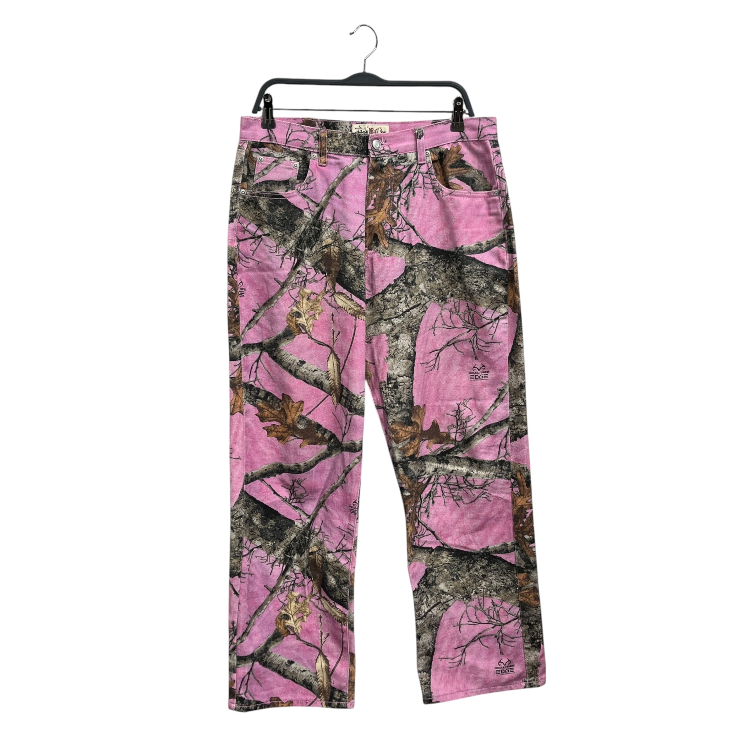 STUSSY/Straight Pants/32/Cotton/PNK/Camouflage/Pink Real Tree "Big Ol" view 1