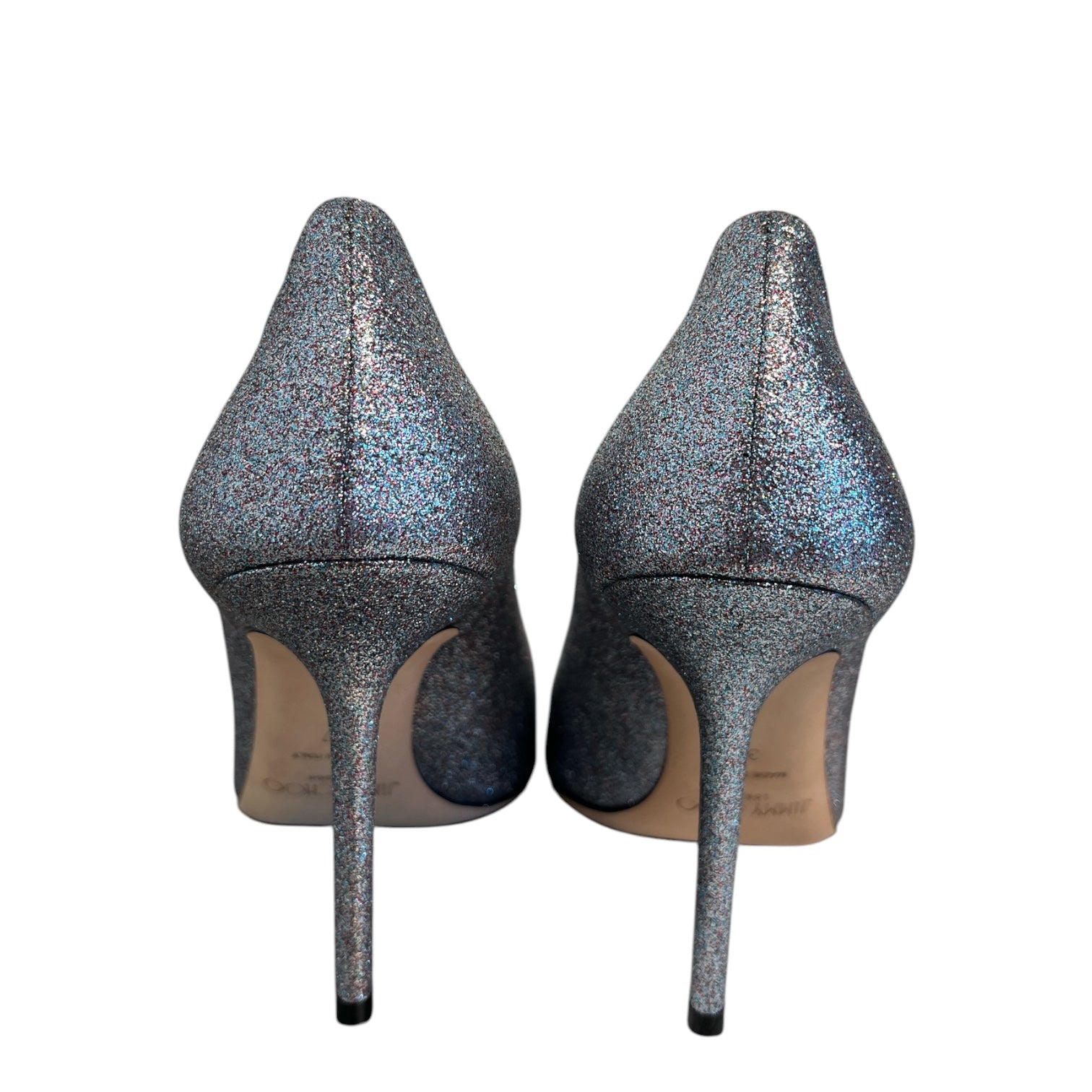 JIMMY CHOO/Heels/EU 37/SLV/SPARKLE HEELS view 4