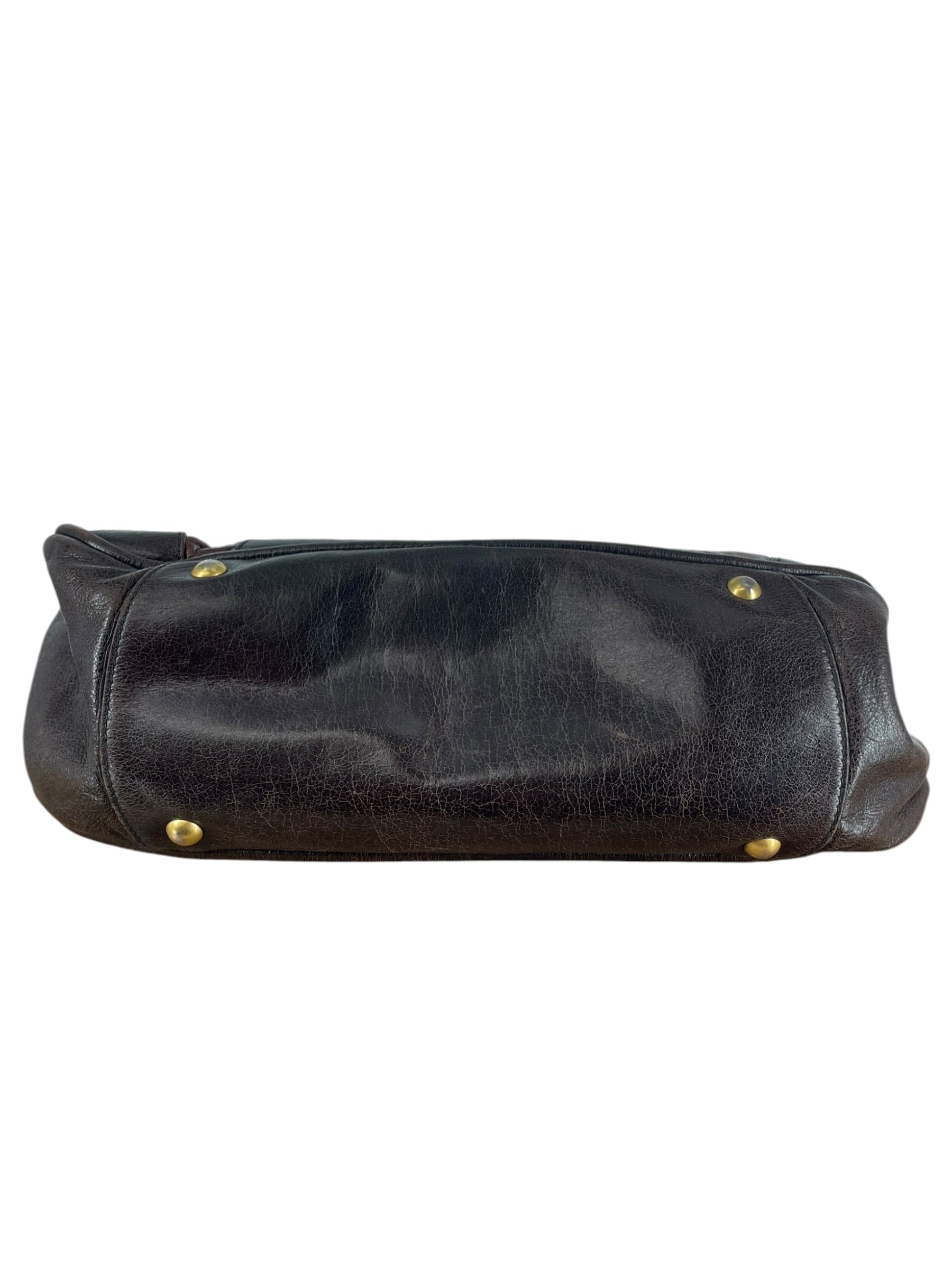 MIU MIU/Bag/Leather/BRW/PATENT LEATHER BOWLING BAG view 3