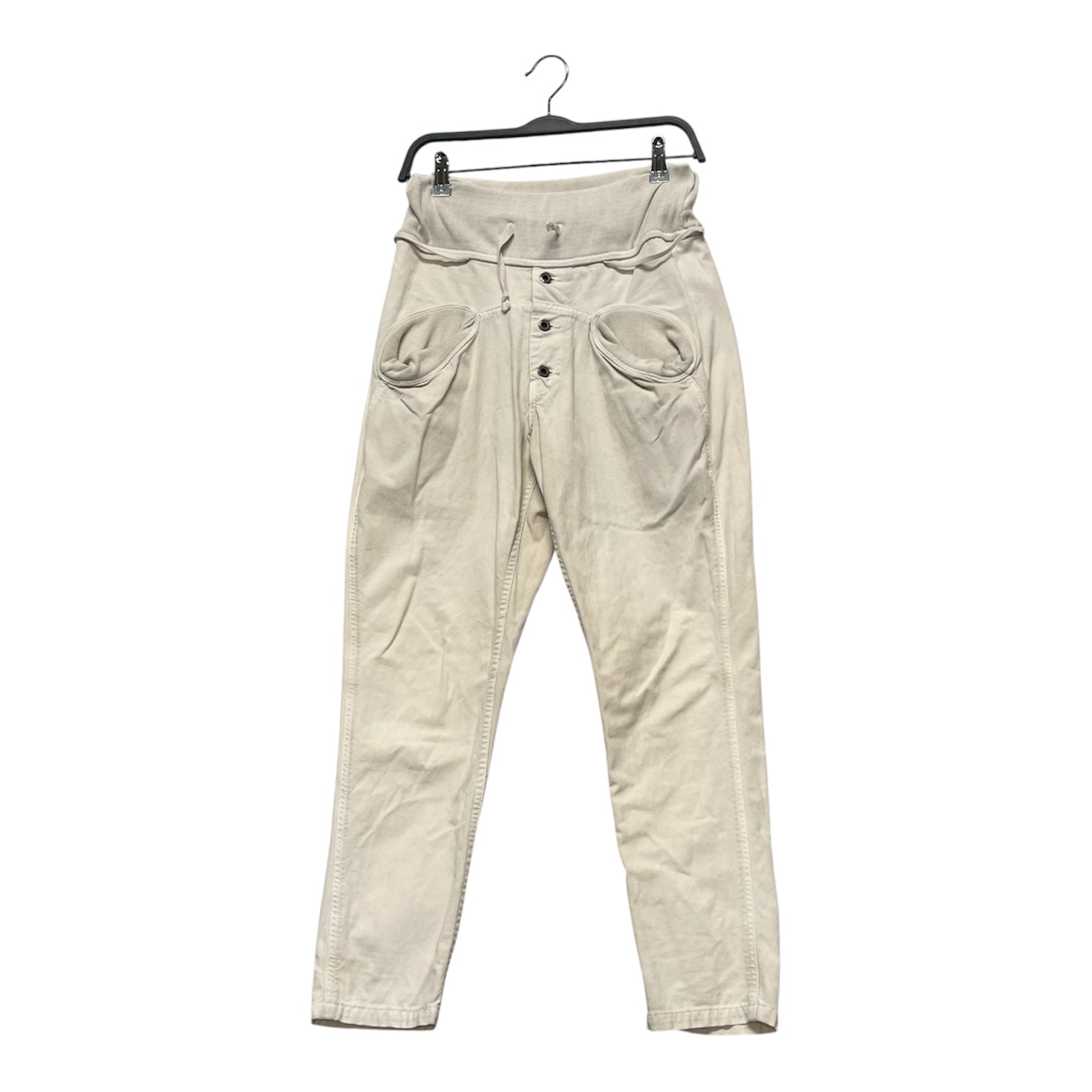 KAPITAL/Straight Pants/XS/Cotton/WHT/WHITE ADJUSTABLE STRING view 1