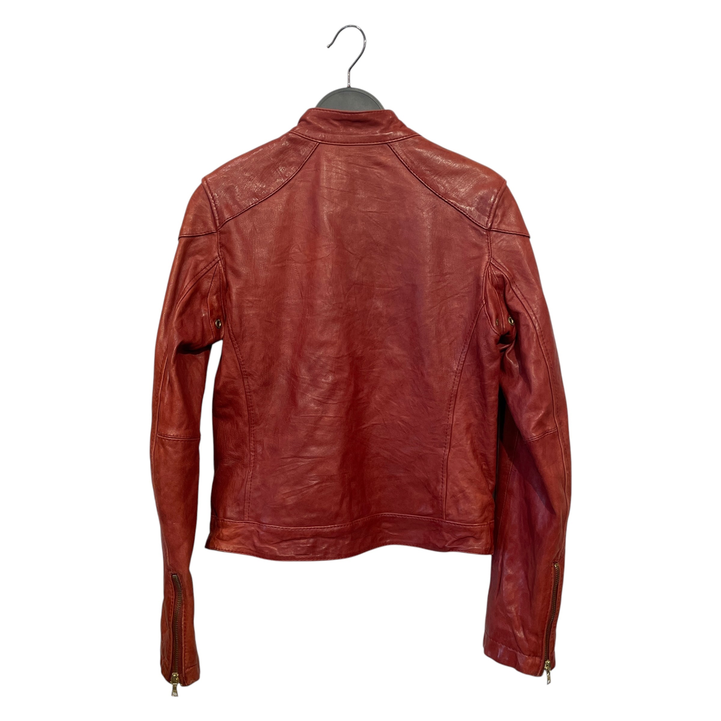 HYSTERIC GLAMOUR/Leather Jkt/S/Leather/BRD/LEATHER CAFE RACER view 2
