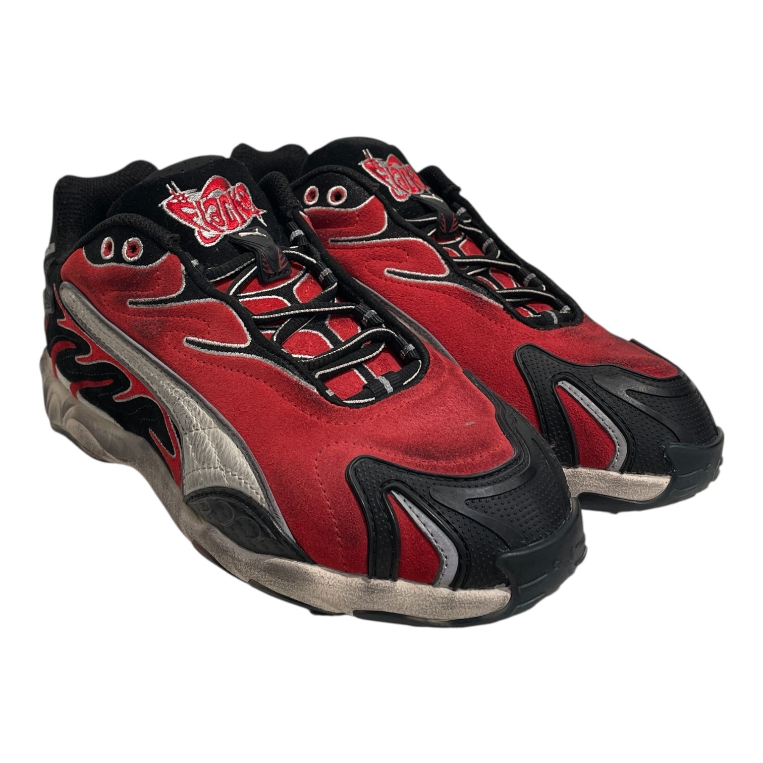 PUMA/Low-Sneakers/US 7/Suede/RED/ASAP ROCKY INHALE view 1