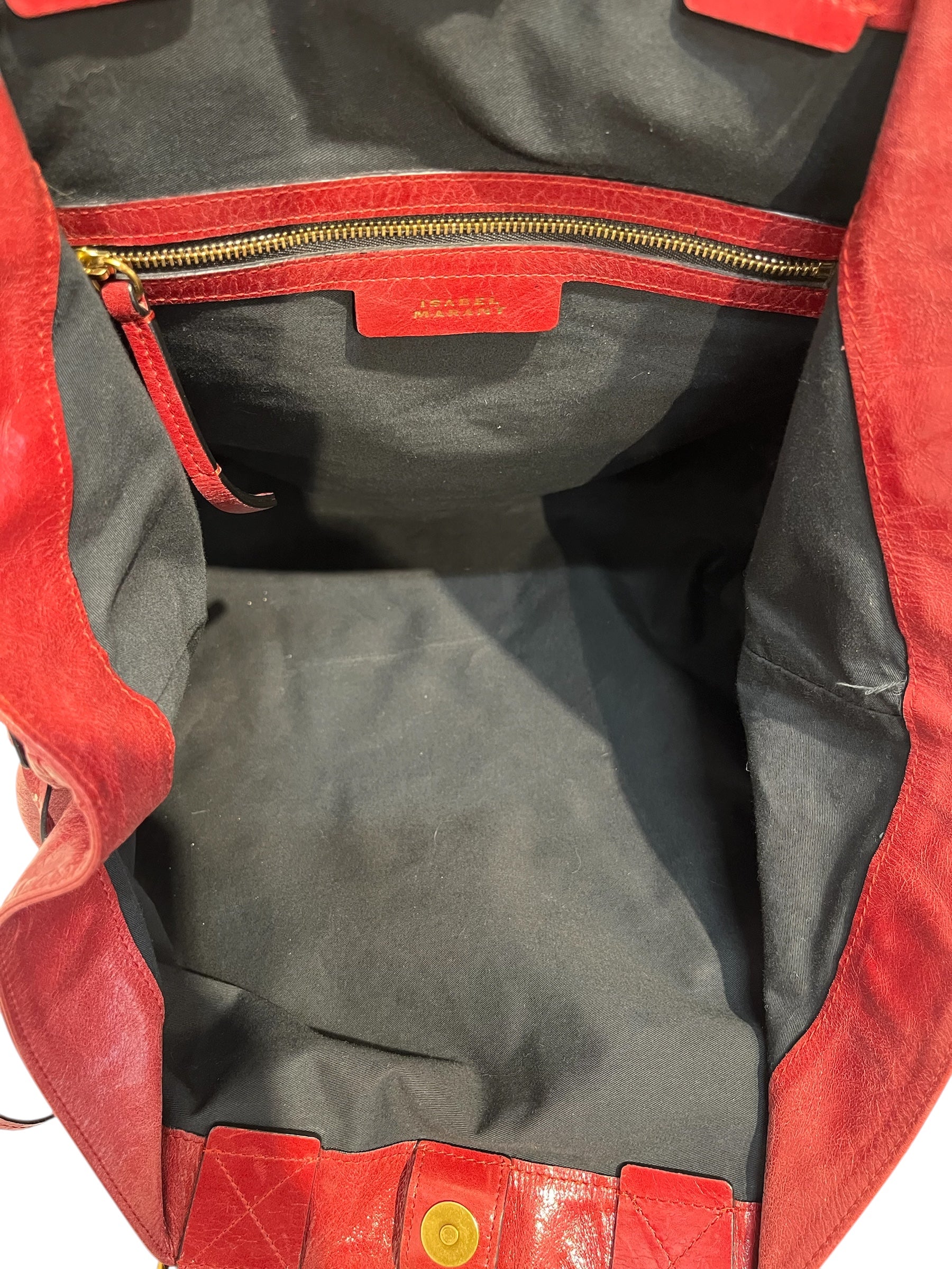 ISABEL MARANT/Tote Bag/Leather/RED/wardy tote view 3