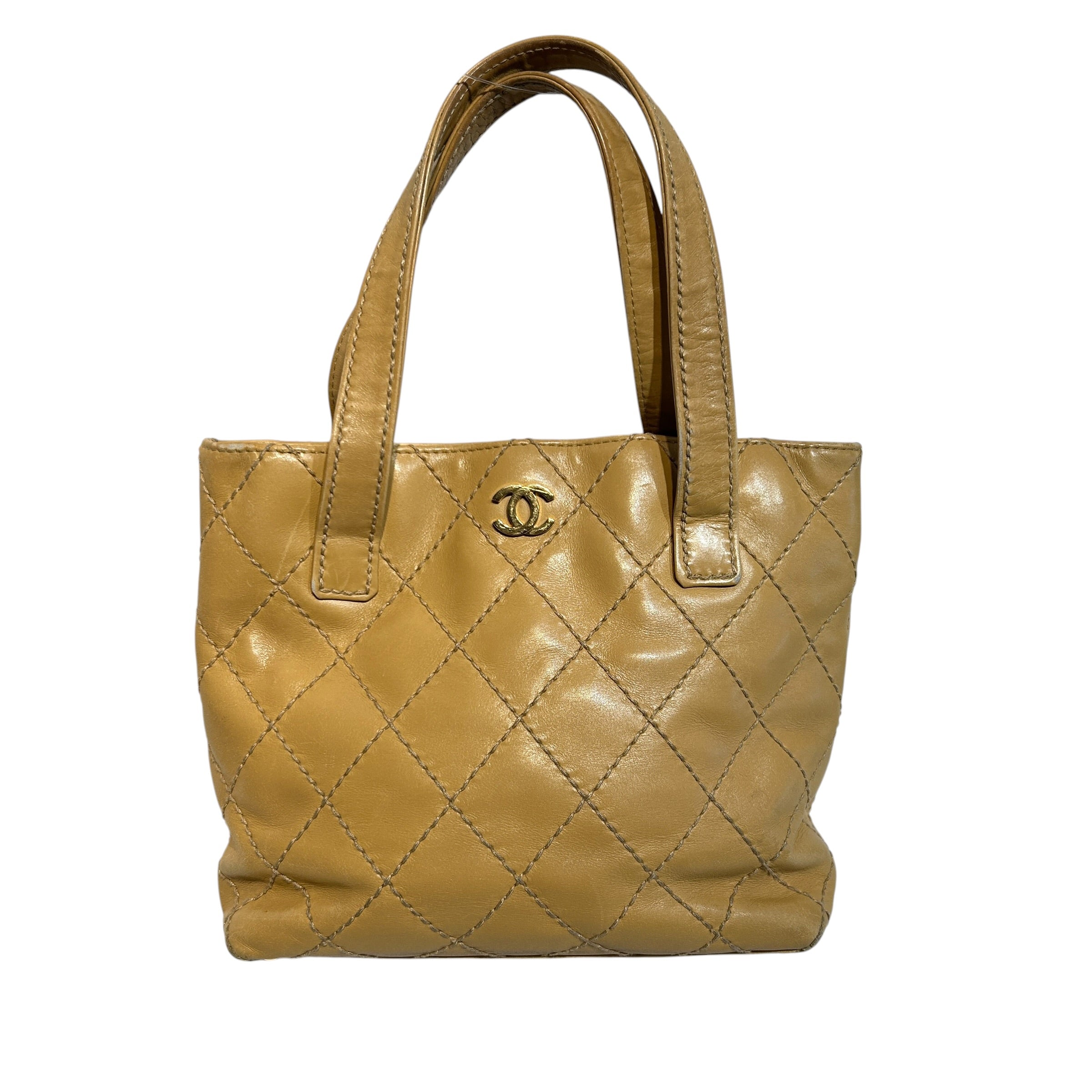 CHANEL/Tote Bag/Leather/CML/Quilted Wild Stitch Surpique view 1