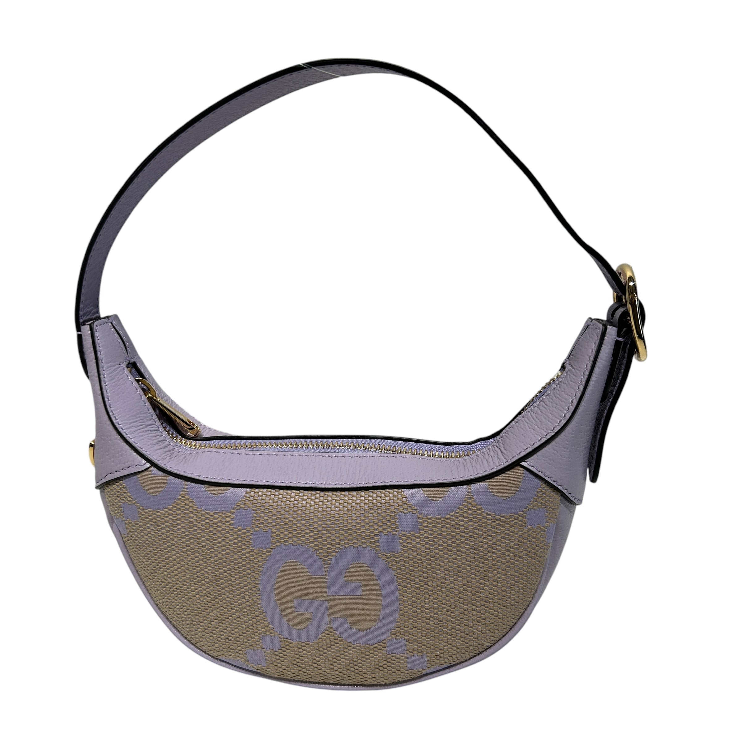 GUCCI/Hand Bag/OS/Monogram/Leather/PPL/Ophidia Jumbo GG Half Moon view 1