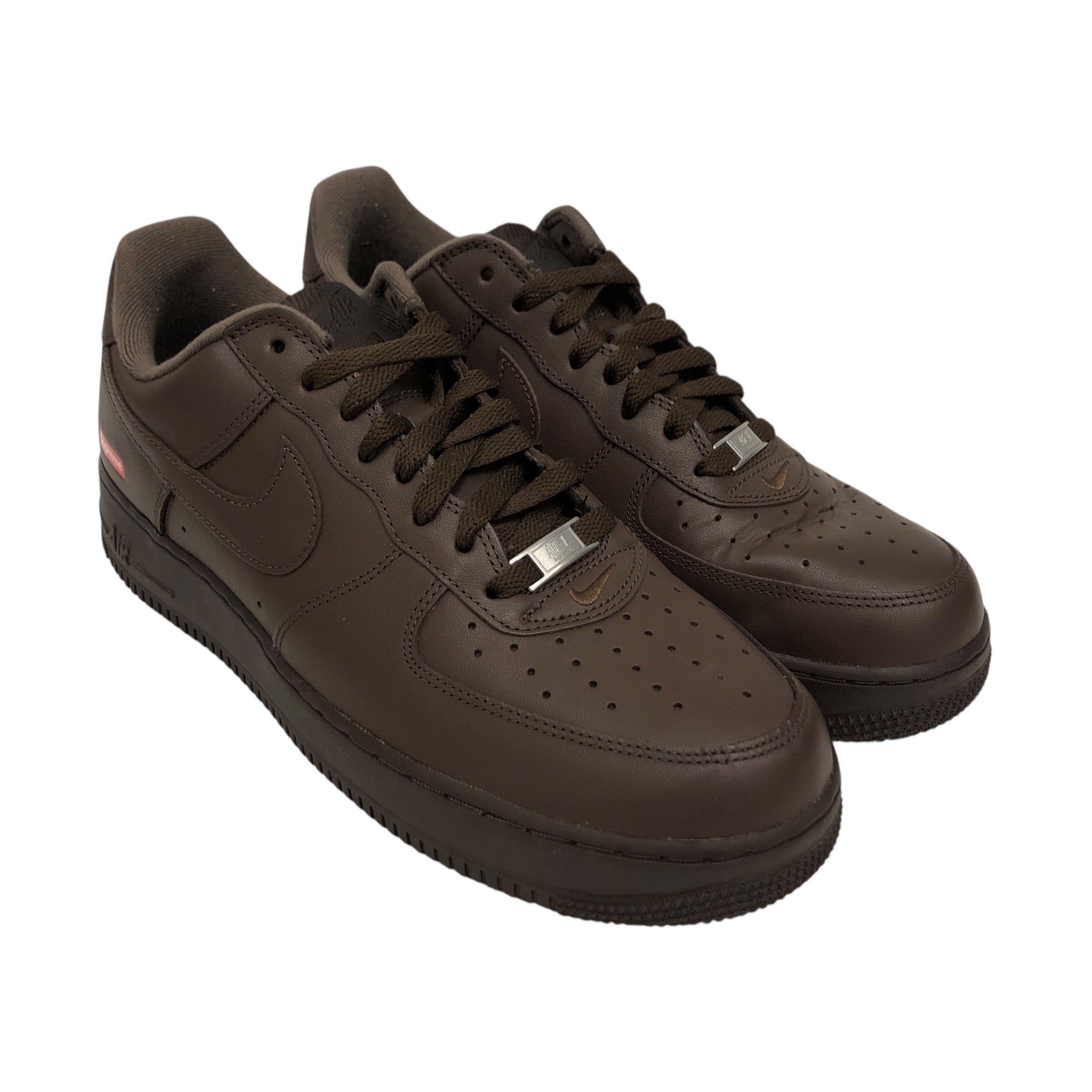 NIKE/Supreme/Low-Sneakers/US 10/Polyester/BRW/Supreme AF1 - Brown view 1