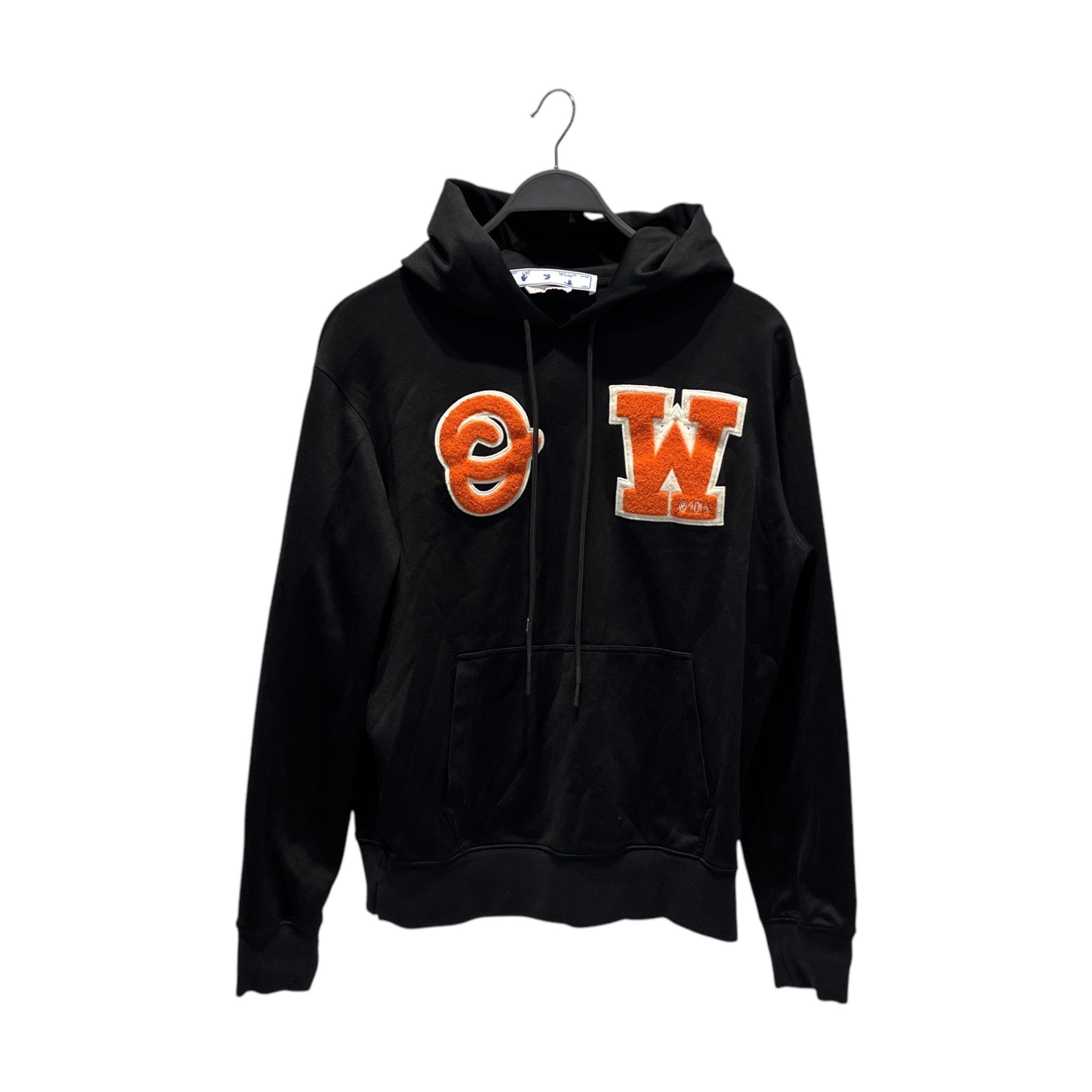 OFF-WHITE/Hoodie/S/BLK/PATCH SLIM HOODIE view 1
