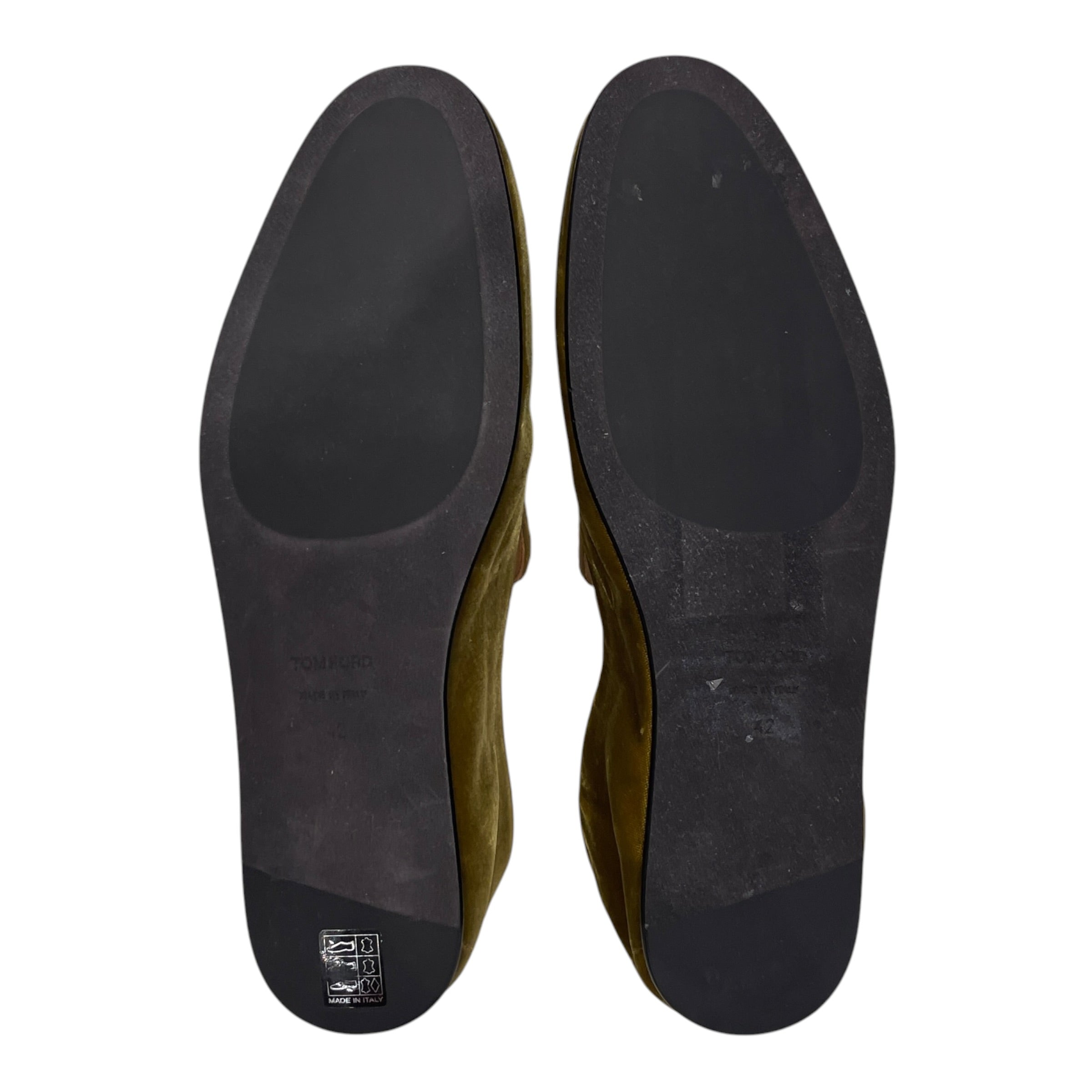 TOM FORD/Loafers/EU 42/Leather/GRN/MUSTARD VELVET view 5