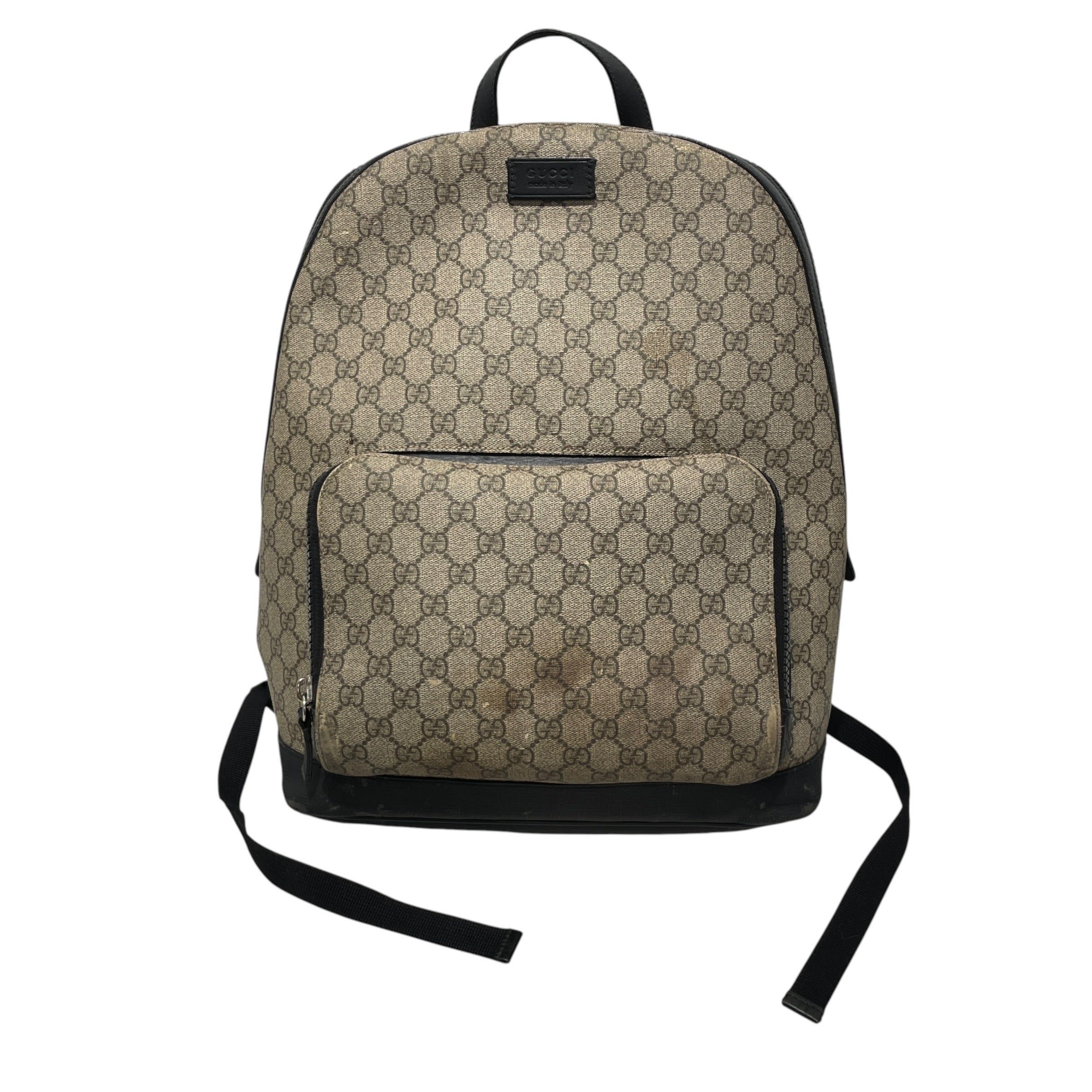 GUCCI/Backpack/Monogram/Leather/BEG/gg supreme view 1