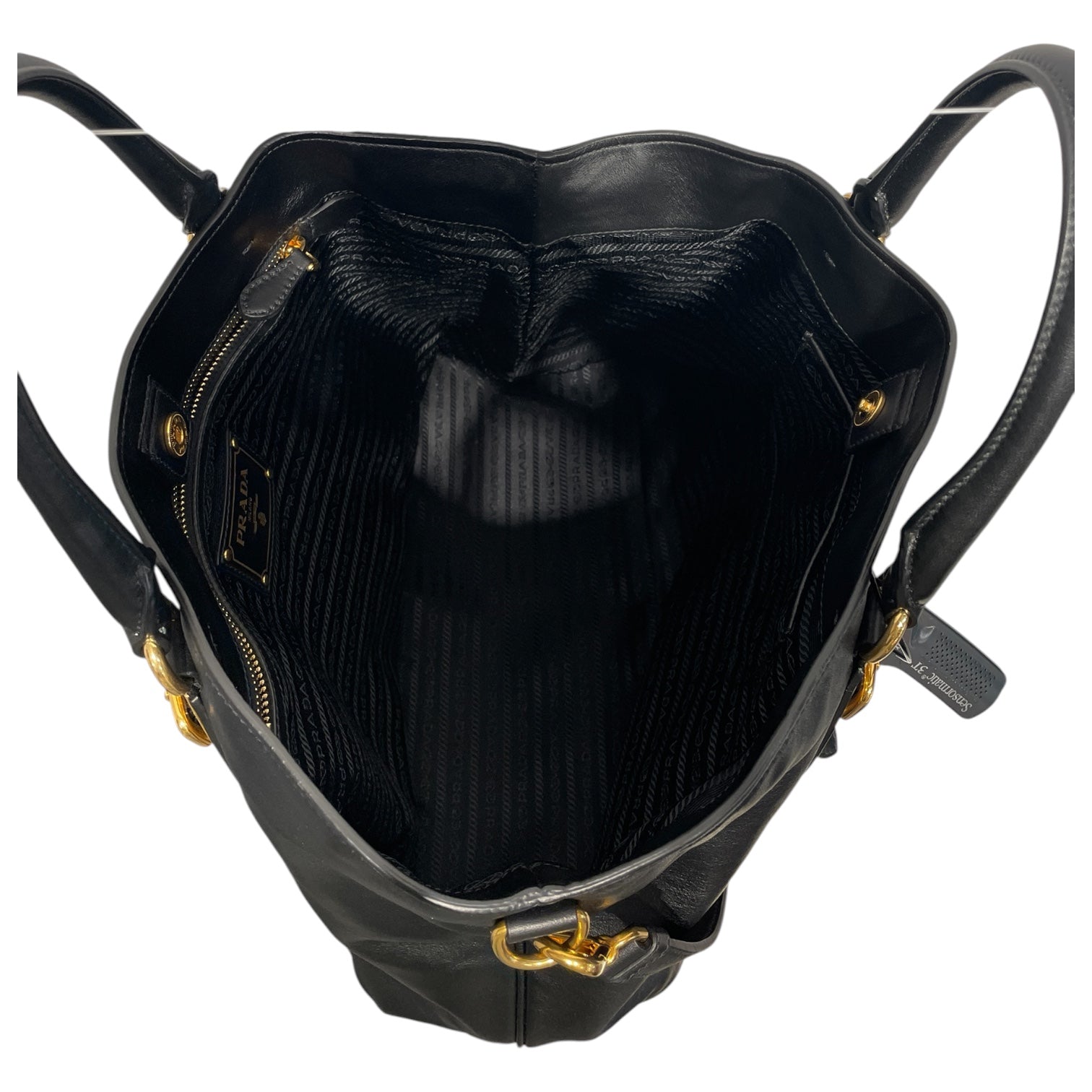 PRADA/Bag/Leather/BLK/158 Soft Bauletto view 4