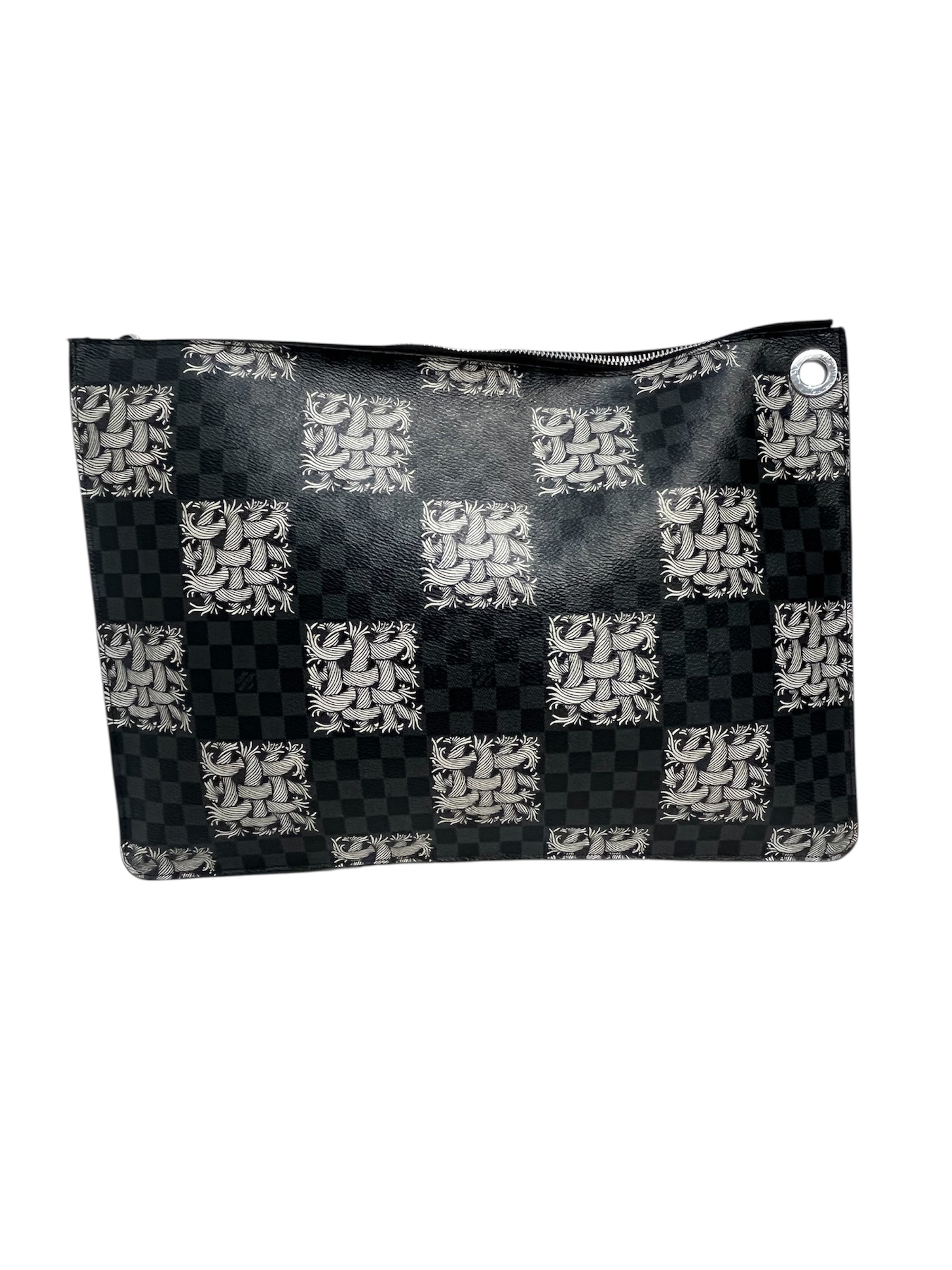 LOUIS VUITTON/Christopher Nemeth/Pouch/Monogram/BLK/COLLAB CLUTCH view 3