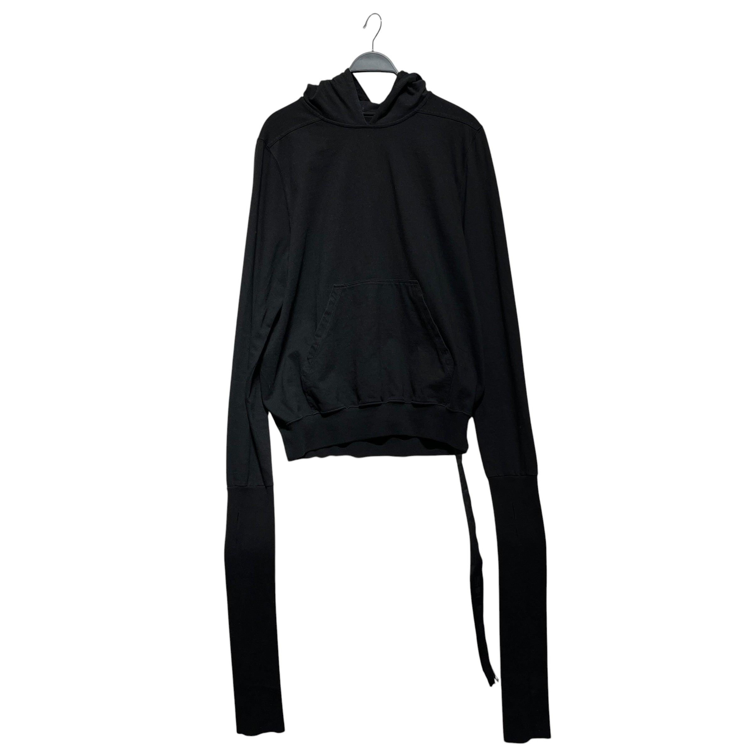 Rick Owens/Hoodie/L/Cotton/BLK/gauntlet granbury hoodie view 1