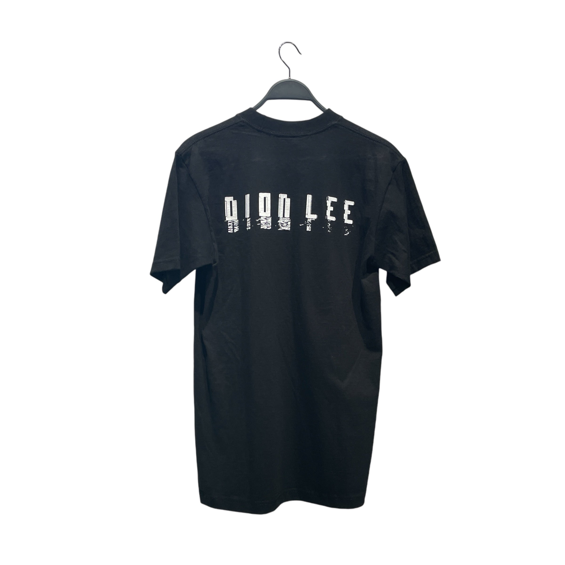 DION LEE/T-Shirt/M/Cotton/BLK/WHITE LOGO ON BACK view 2