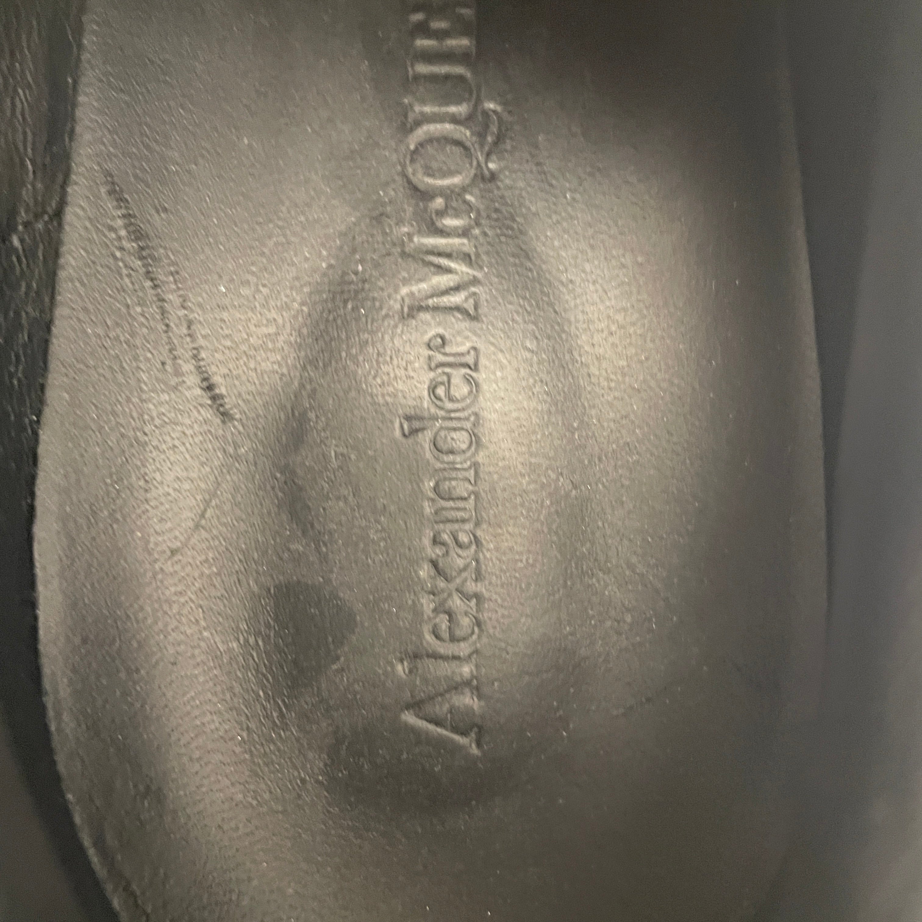 Alexander McQueen/Low-Sneakers/EU 39/Glitter/Leather/BLK/oversized crystal sneaker view 3