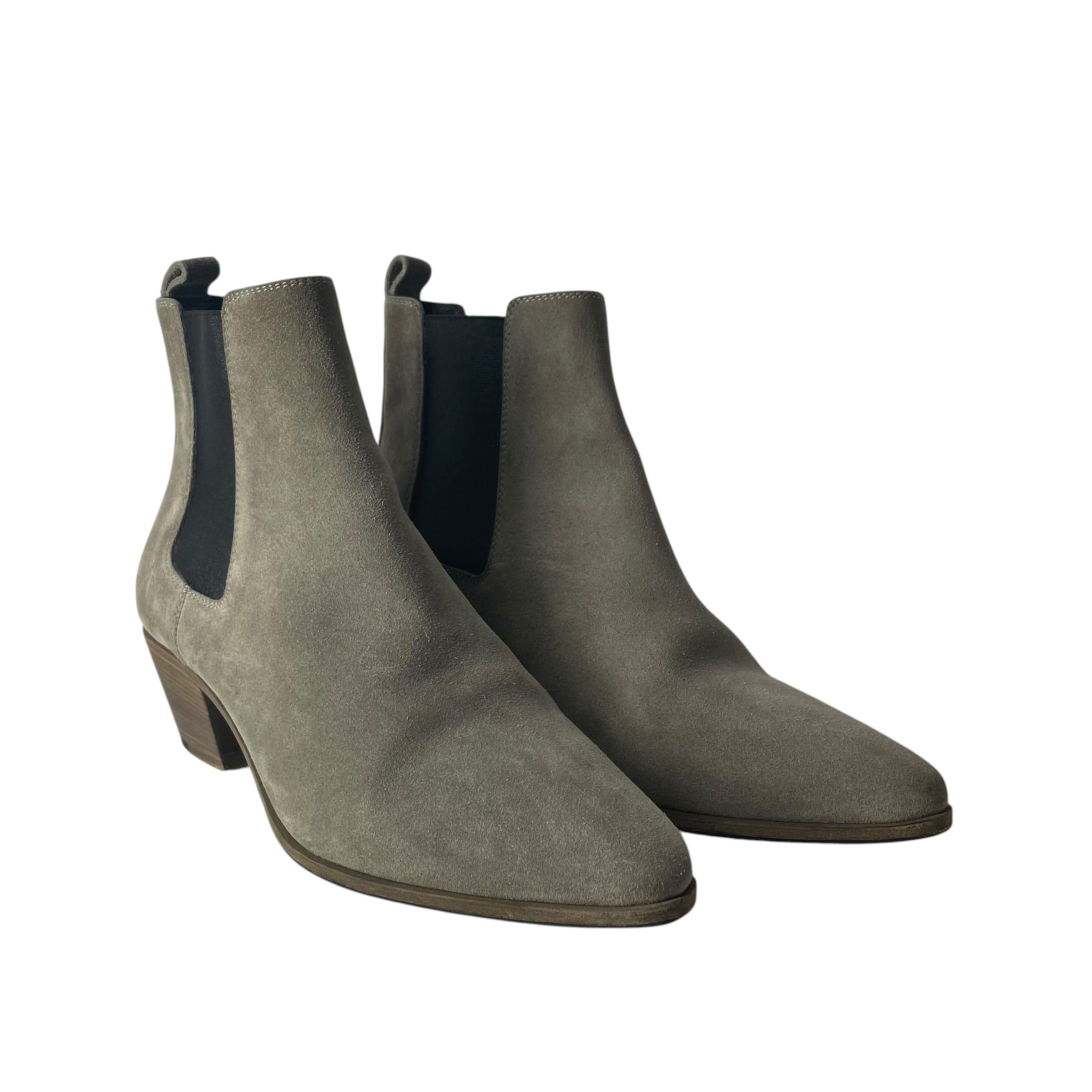 SAINT LAURENT/Chelsea Boots/EU 38/Suede/GRY/DY 328368 view 1
