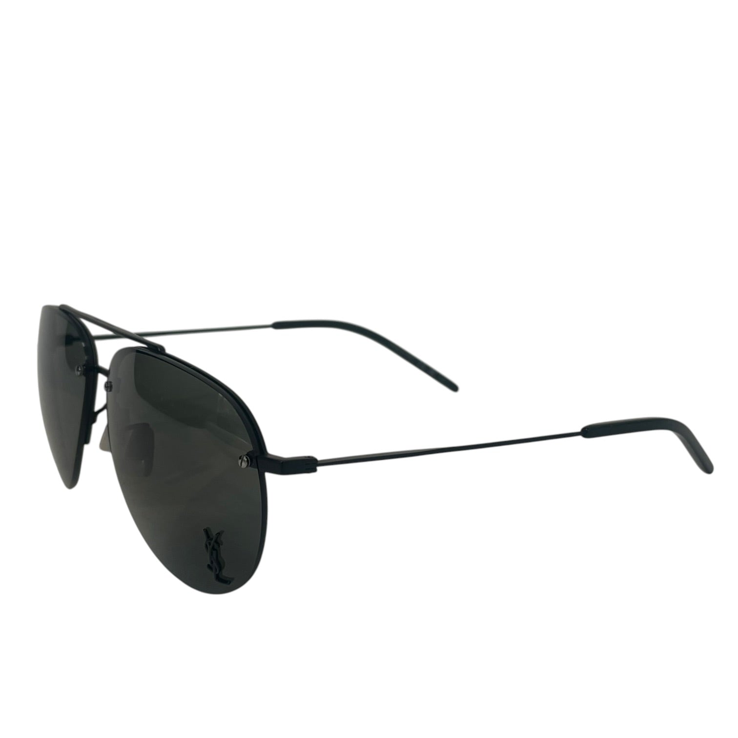 YVES SAINT LAURENT/Sunglasses/Metal/BLK/Oval/Classic 11 view 2