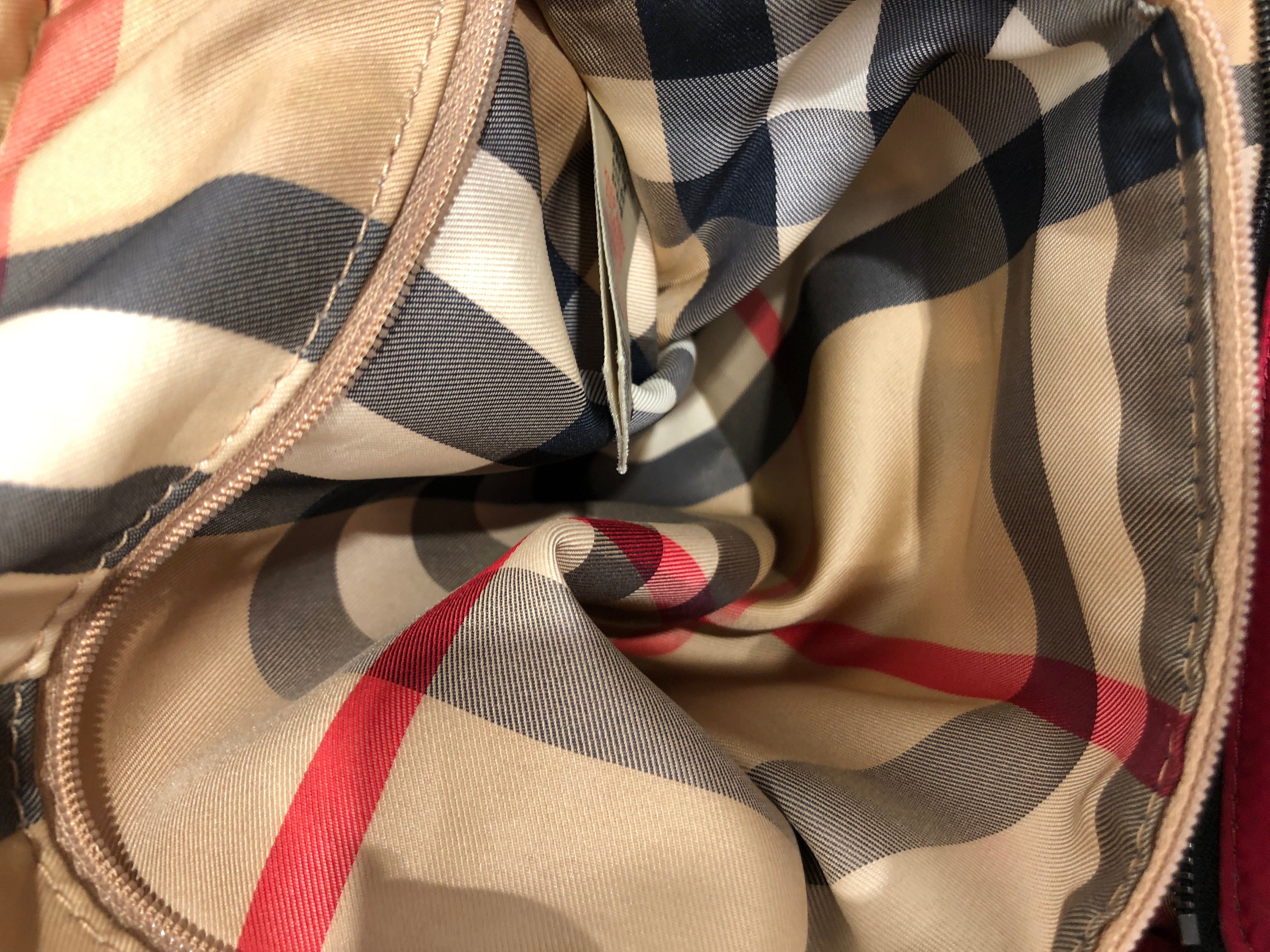 BURBERRY/Hand Bag/Nylon/RED/Large tote bag w tassle view 6