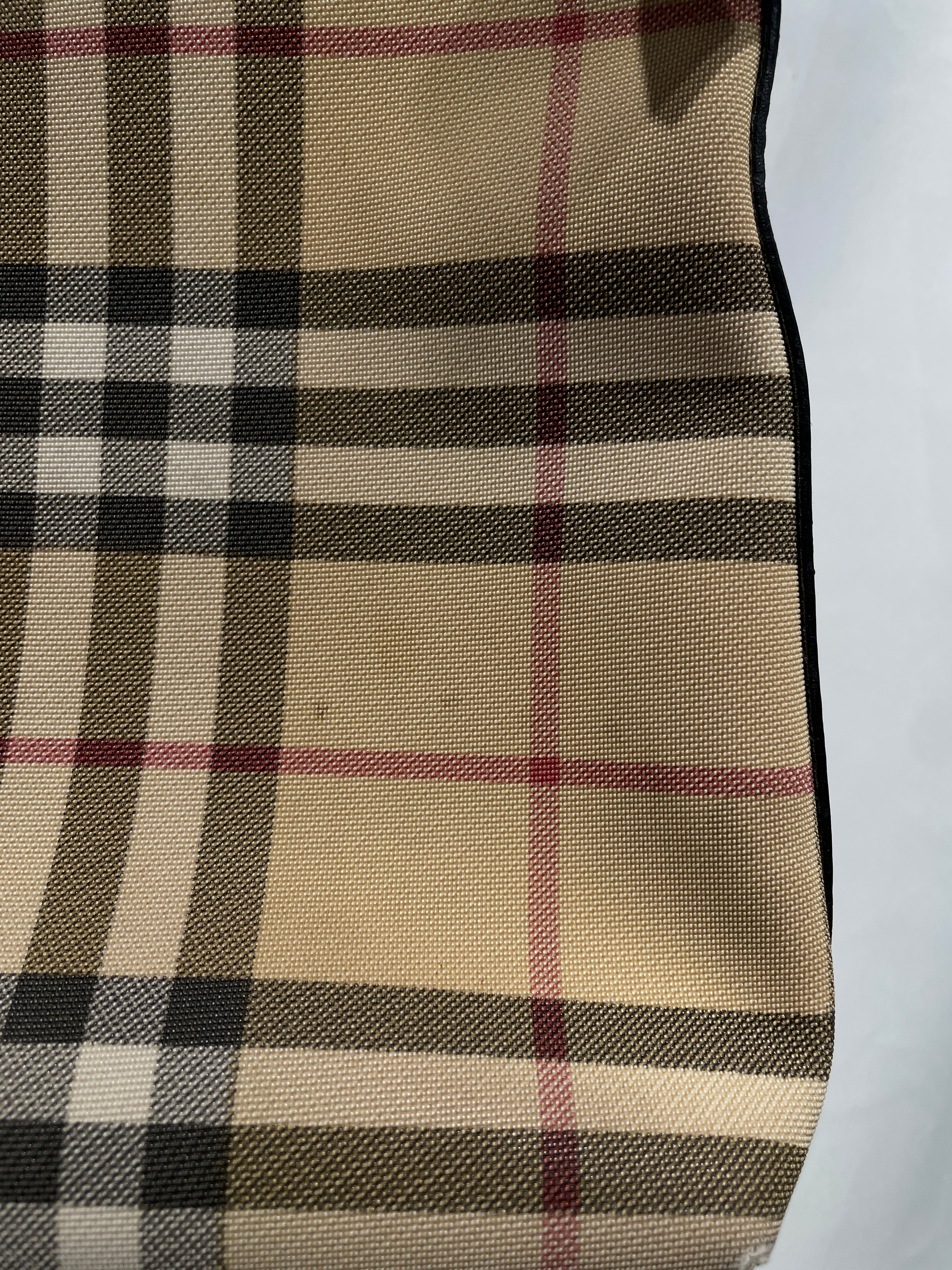 BURBERRY/Clutch Bag/Plaid/Nylon/CML/ view 4