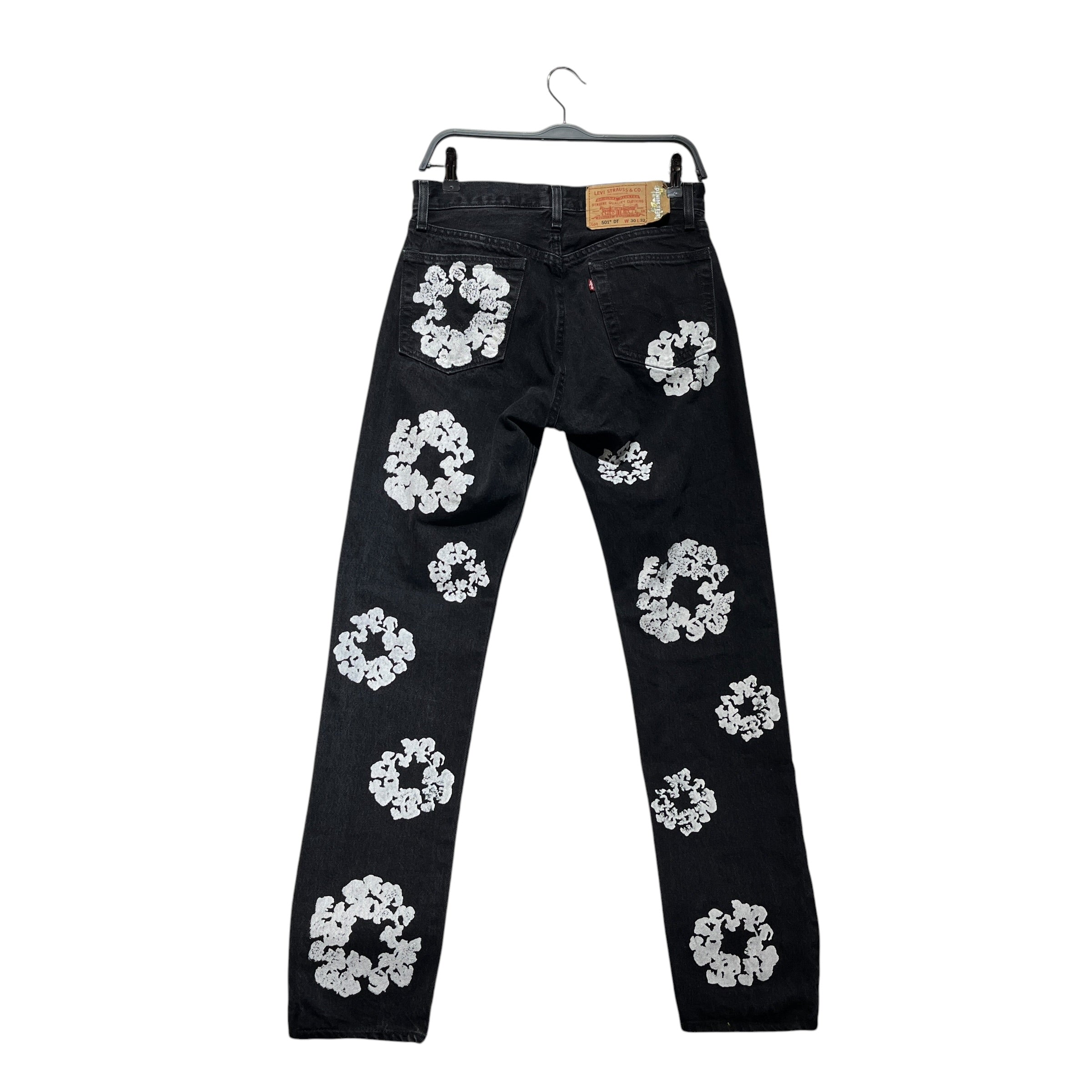 DENIM TEARS/Straight Pants/30/Denim/BLK/Denim Tears x Levis Wreath 501 view 2
