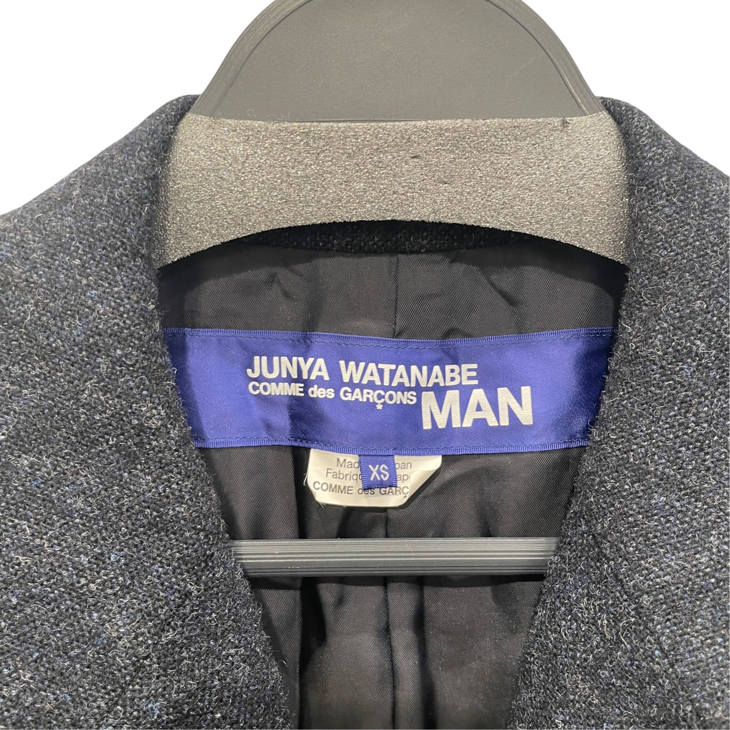 JUNYA WATANABE COMME des GARCONS/Coat/XS/Nylon/BLU/JW CDG MIXED MED BLU COAT view 2