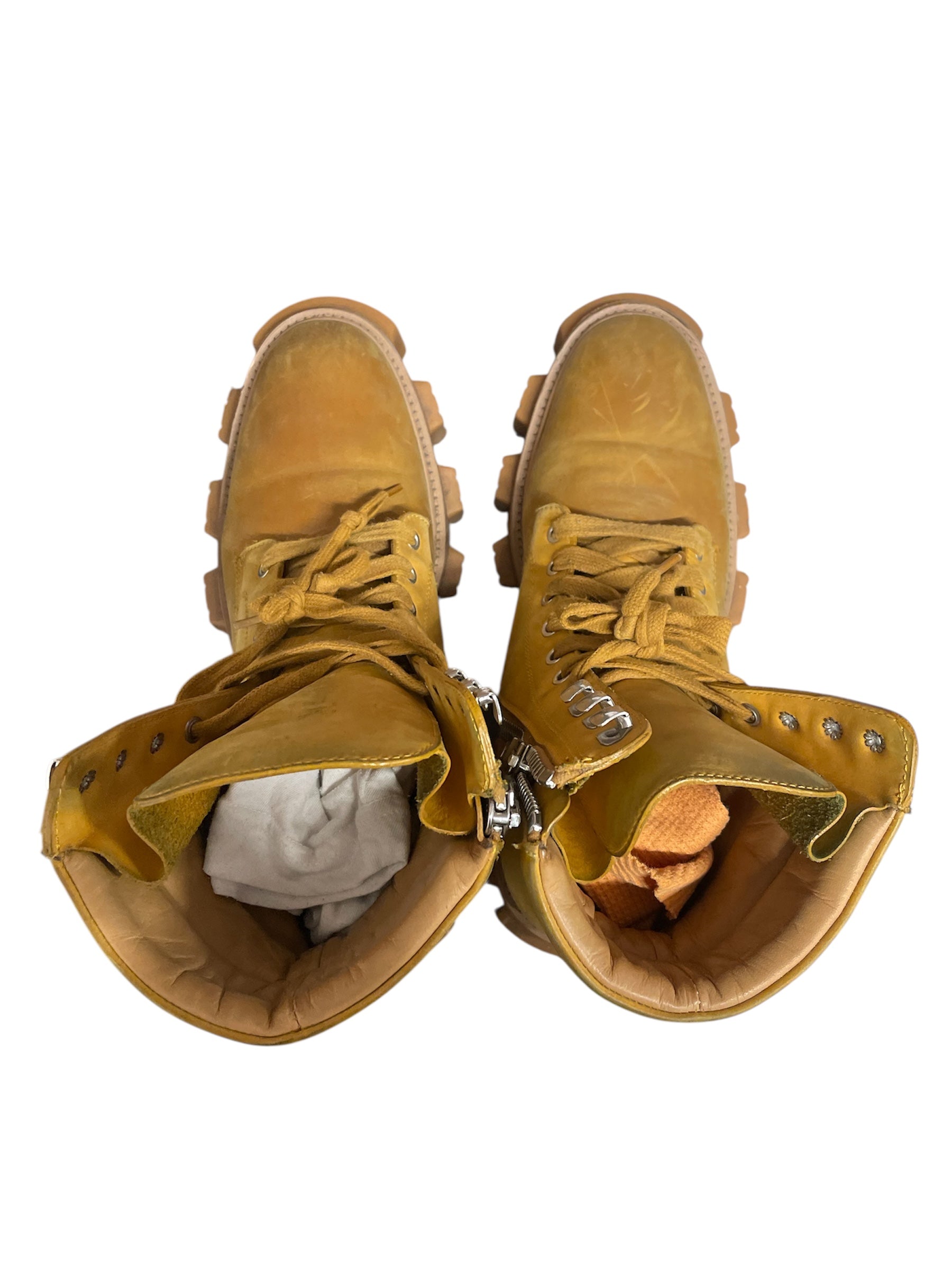 AMIRI/Lace Up Boots/US 11/Suede/GLD/CHUNKY COMBAT view 3