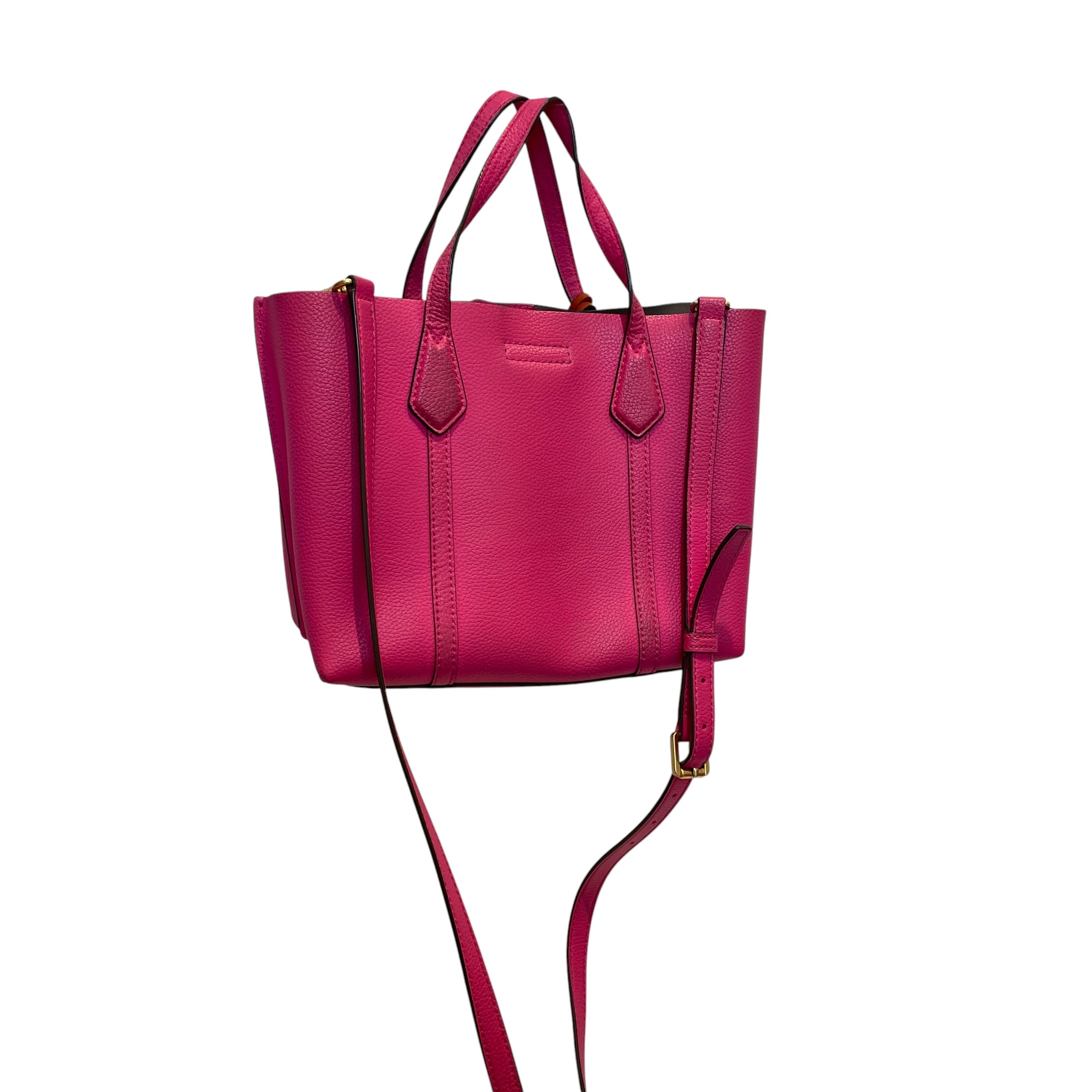 TORY BURCH/Hand Bag/Leather/PNK/hot pink/orange charm view 2