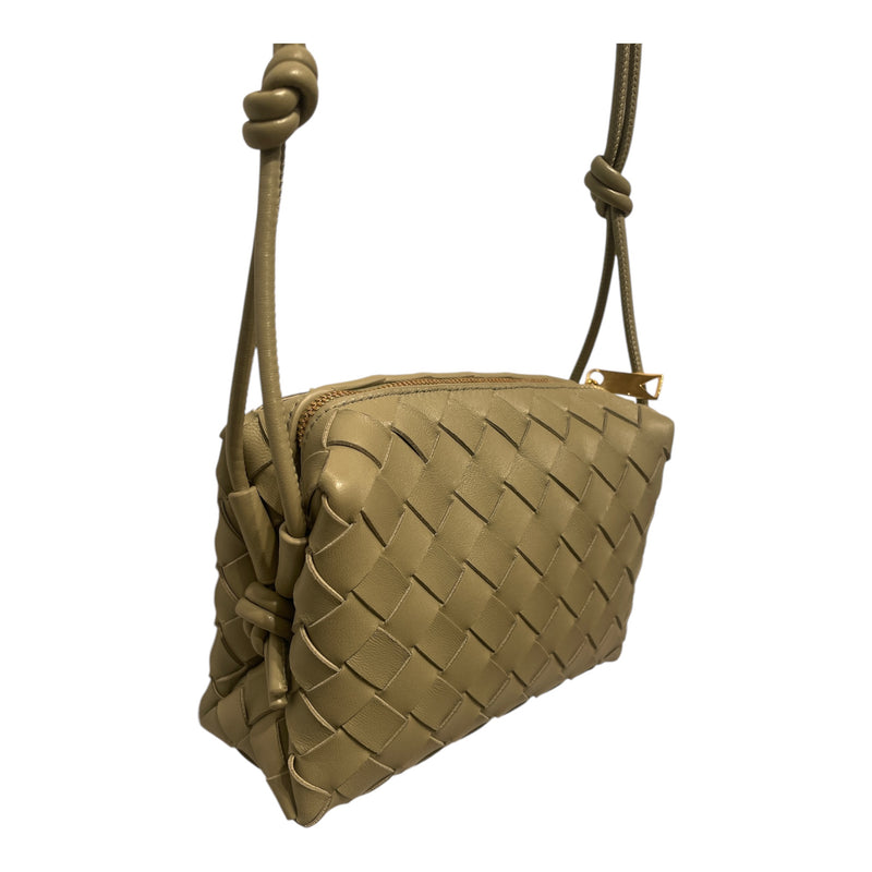 BOTTEGA VENETA/Cross Body Bag/Leather/GRN/Mini Loop