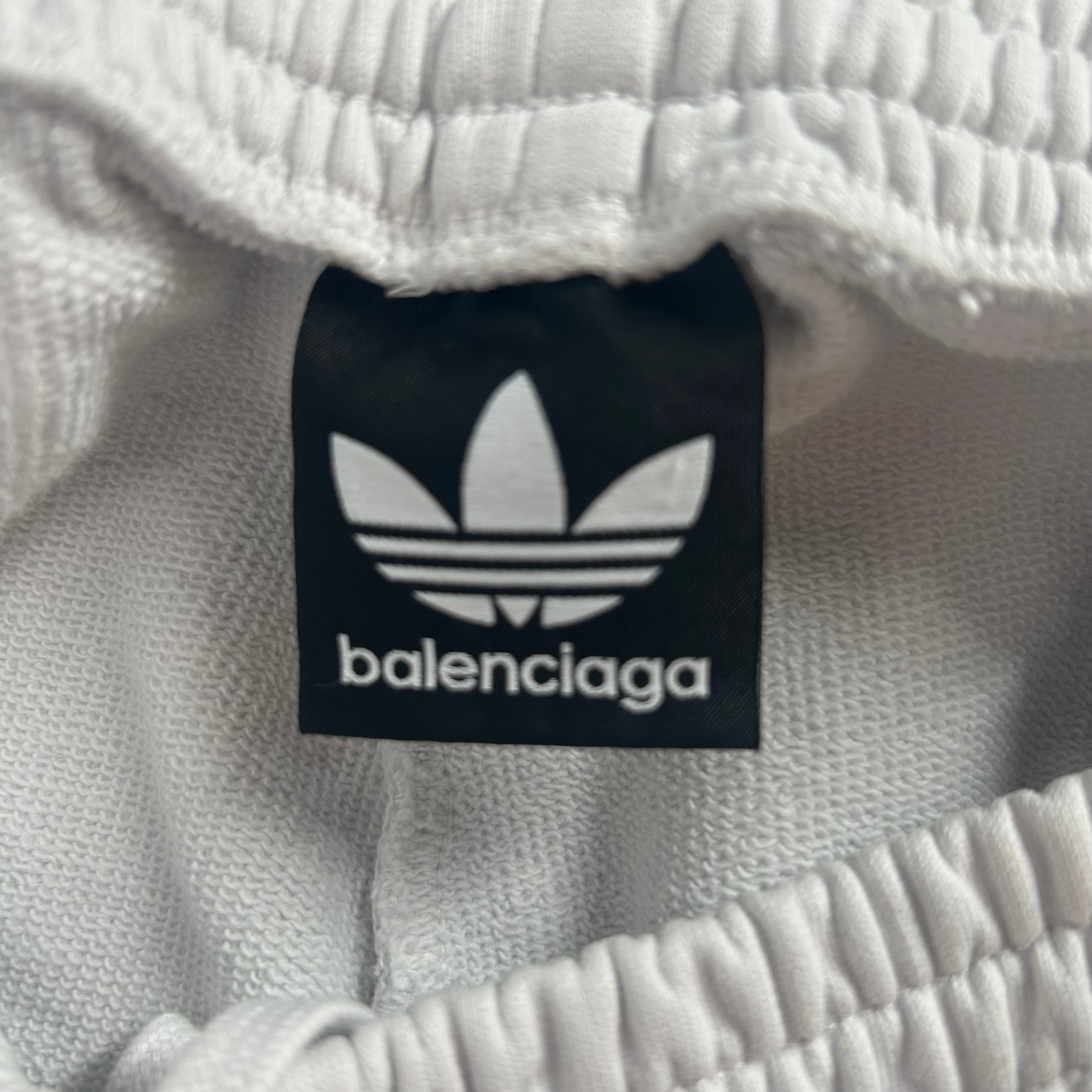 BALENCIAGA/adidas/Pants/L/Cotton/WHT/RL95 723904 TNVP9 9065/ RED LG view 3