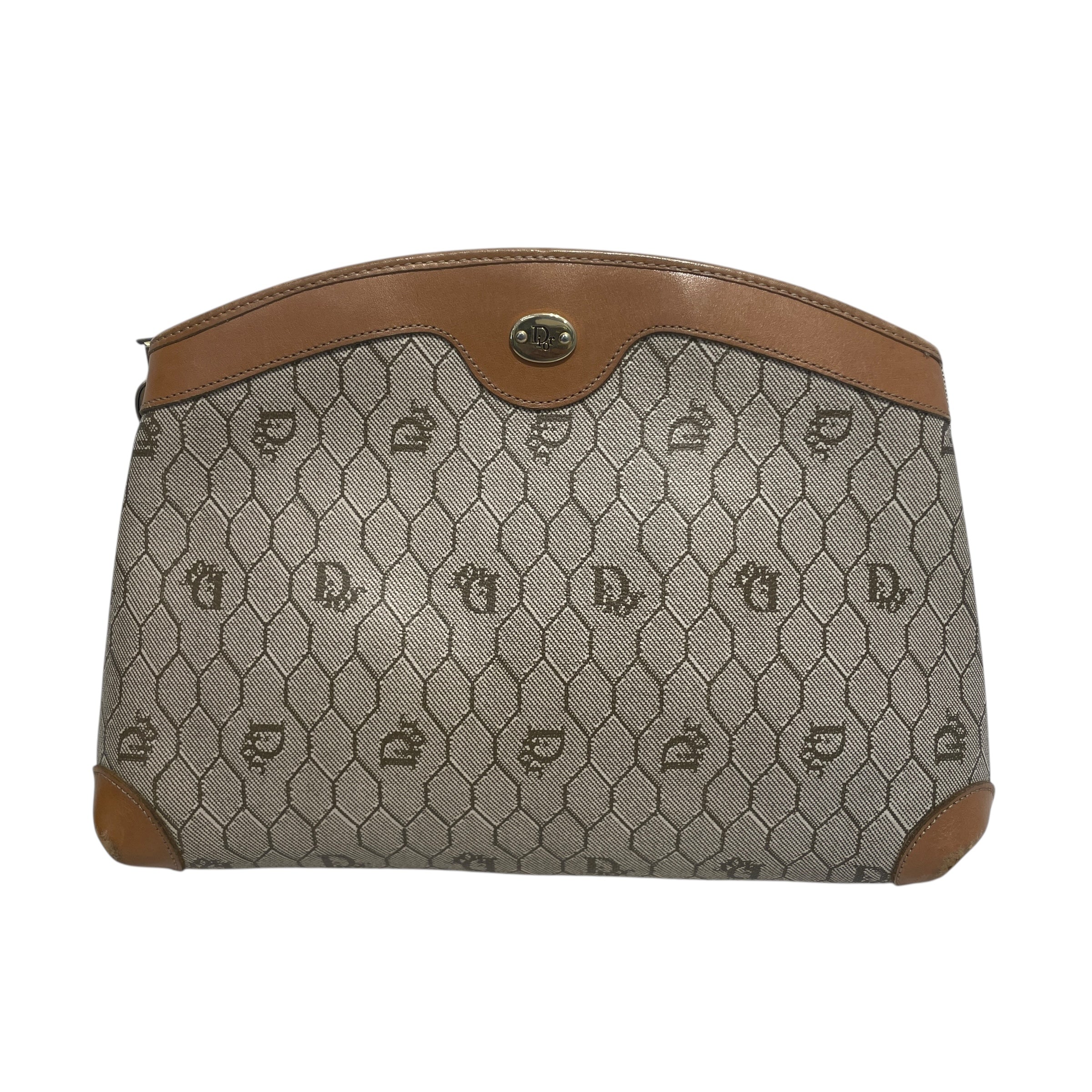 Christian Dior/Pouch/All Over Print/Leather/BEG/ view 1