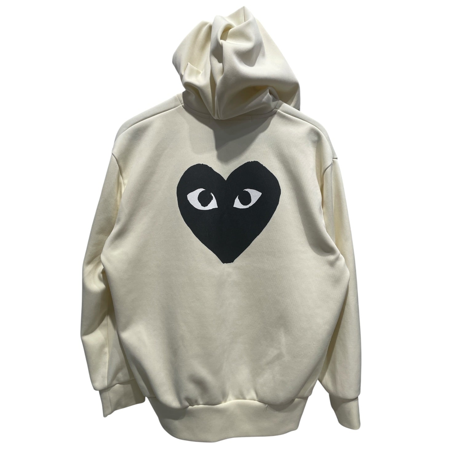 PLAY COMME des GARCONS/Zip Up Hoodie/XL/Cotton/IVR/ view 2