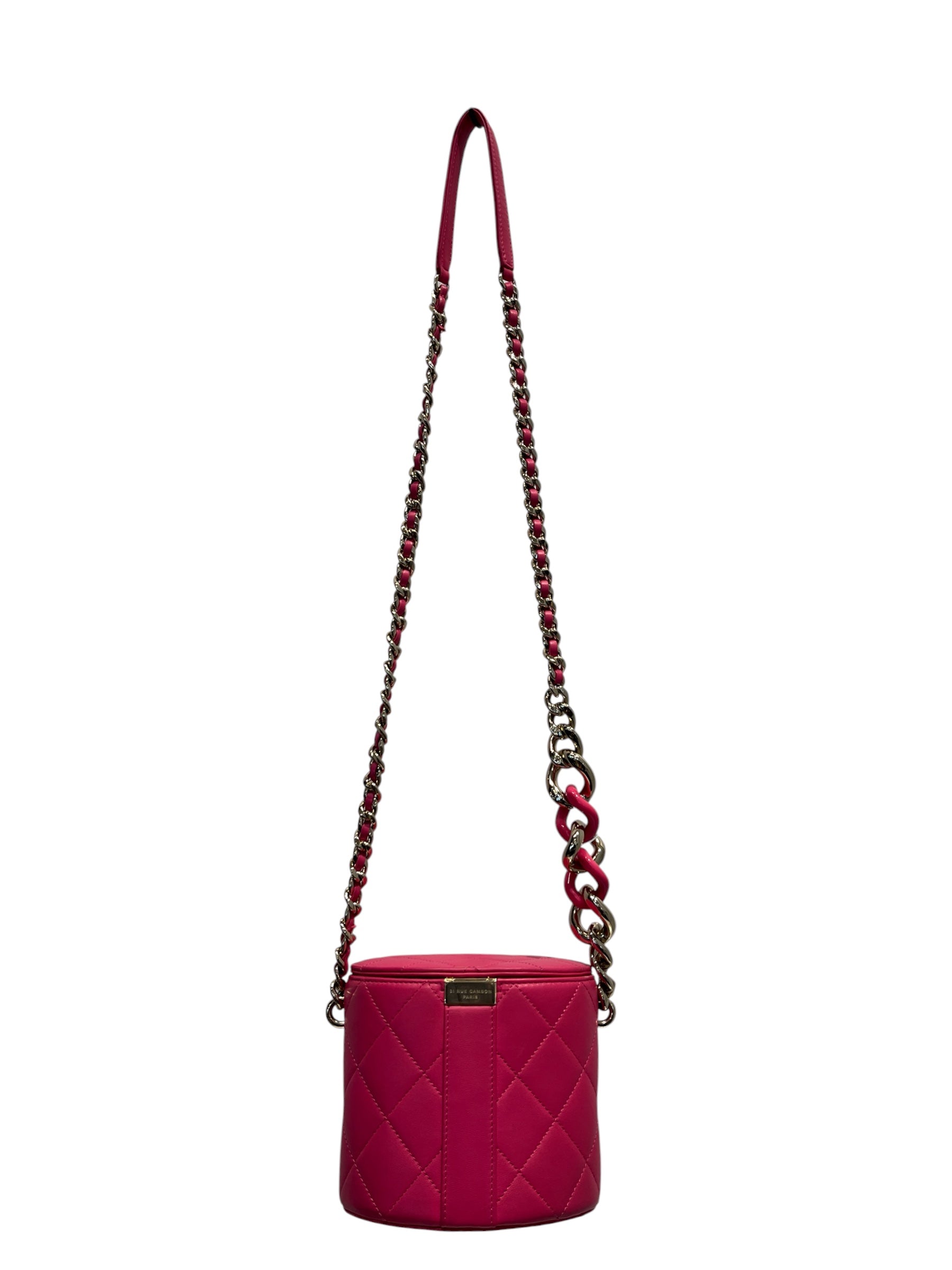 CHANEL/Cross Body Bag/Leather/PNK/Chain Vanity Case view 2