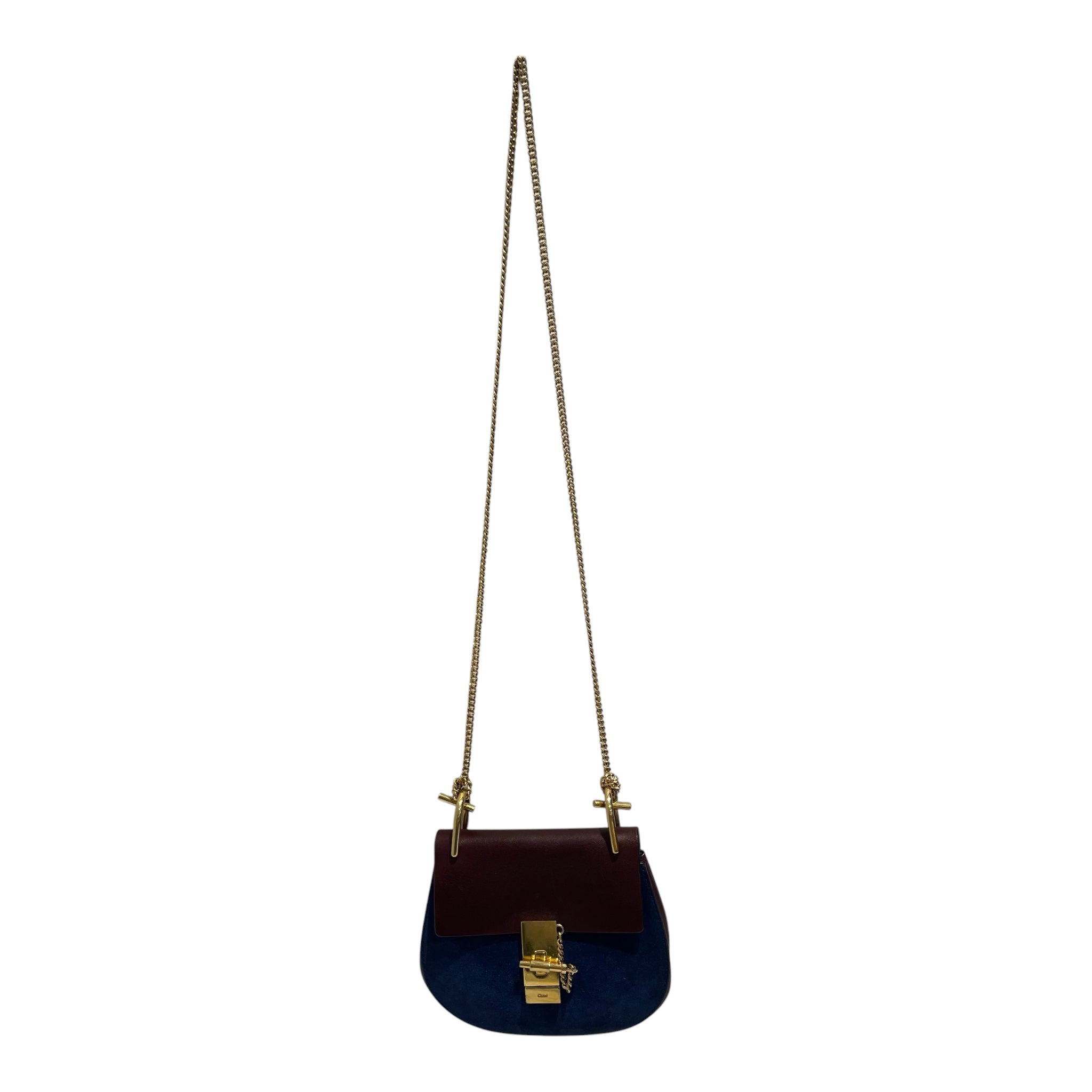 Chloe/Bag/Suede/BRD/Drew cross body view 1