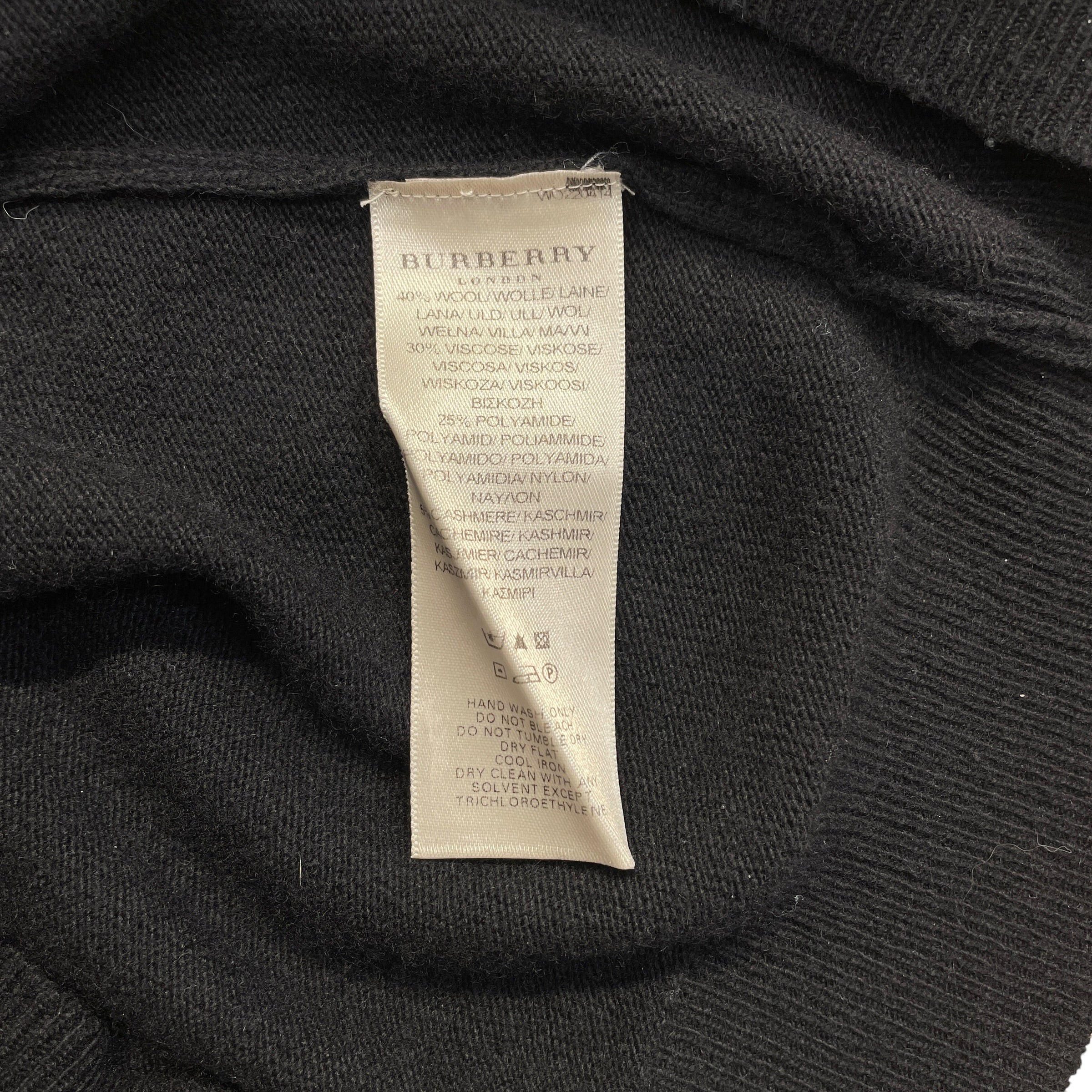 BURBERRY LONDON/Sweater/S/Wool/BLK/ view 4