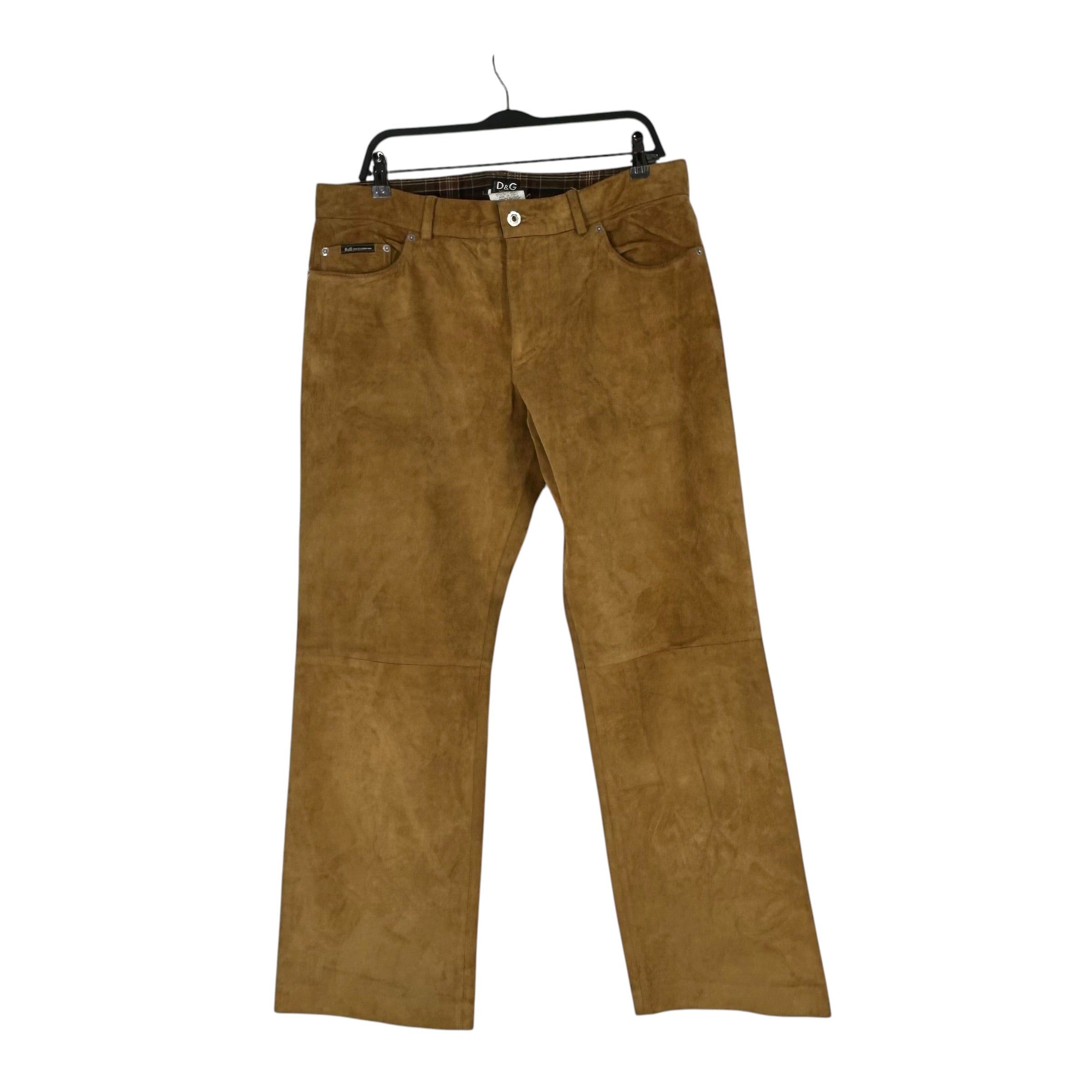D&G/Straight Pants/38/Suede/BEG/SUEDE PANTS view 1
