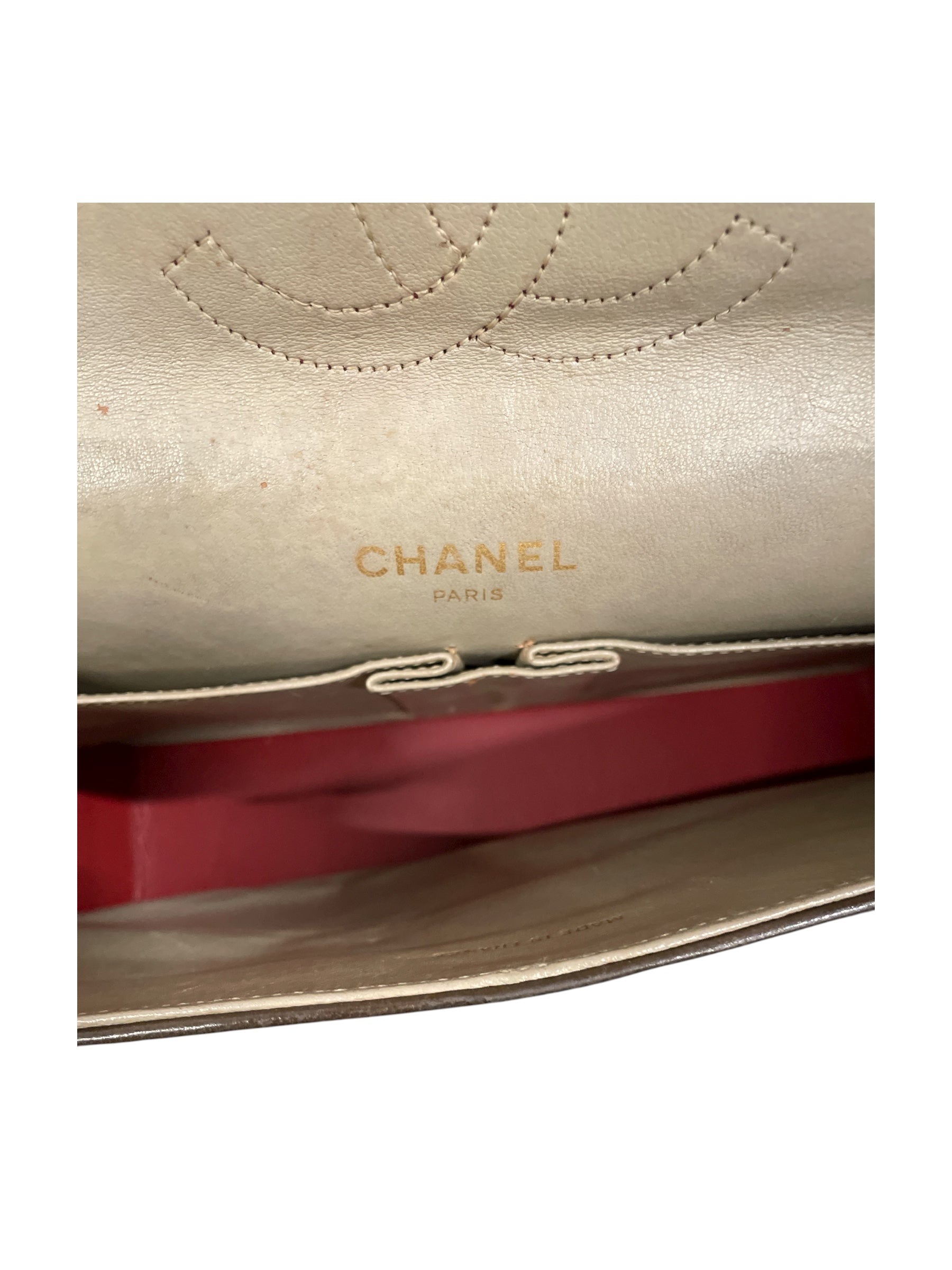 CHANEL/Bag/BRW/Quitlted w/ gold CC lock view 4