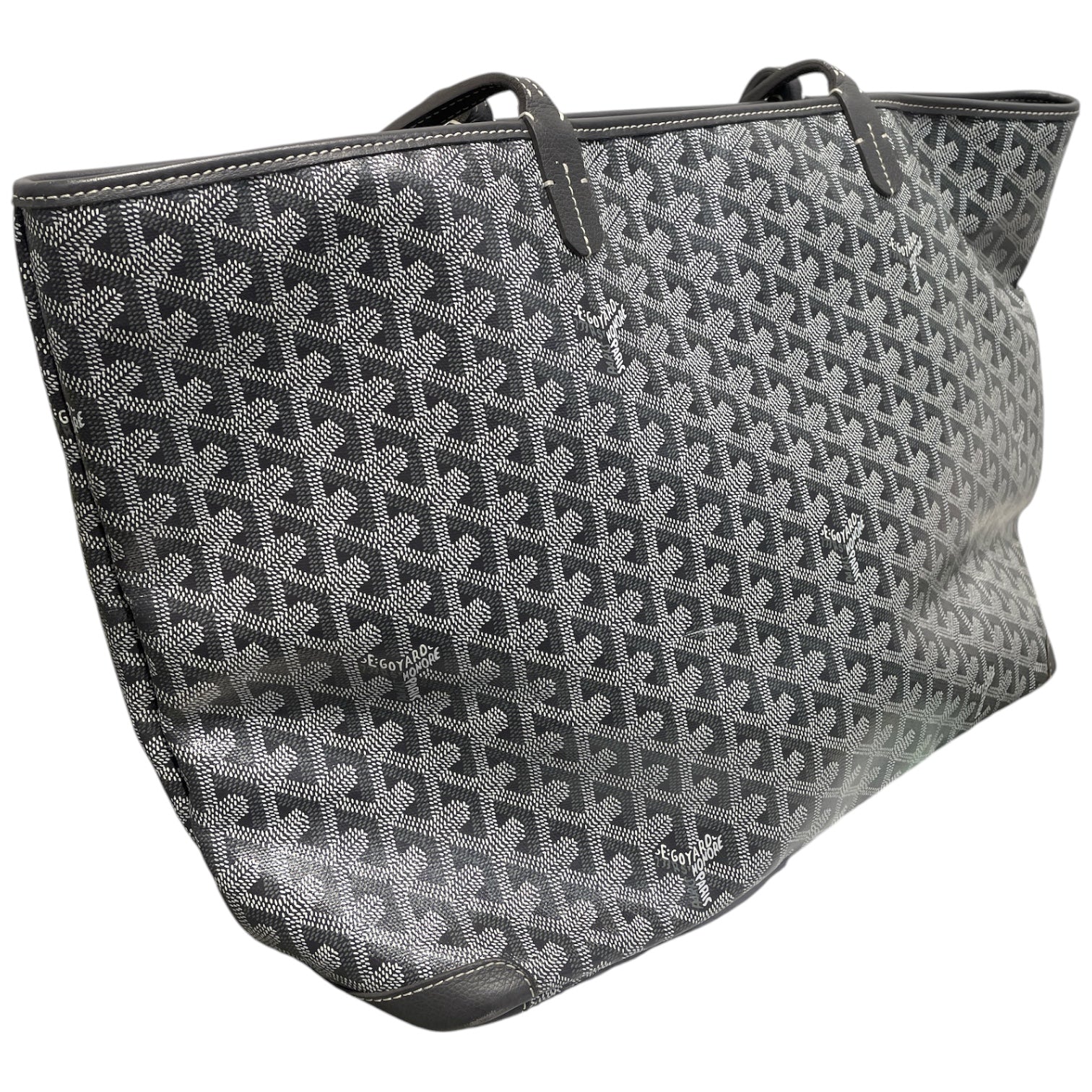 GOYARD/Tote Bag/Monogram/Leather/GRY/ARTOIS PM view 6