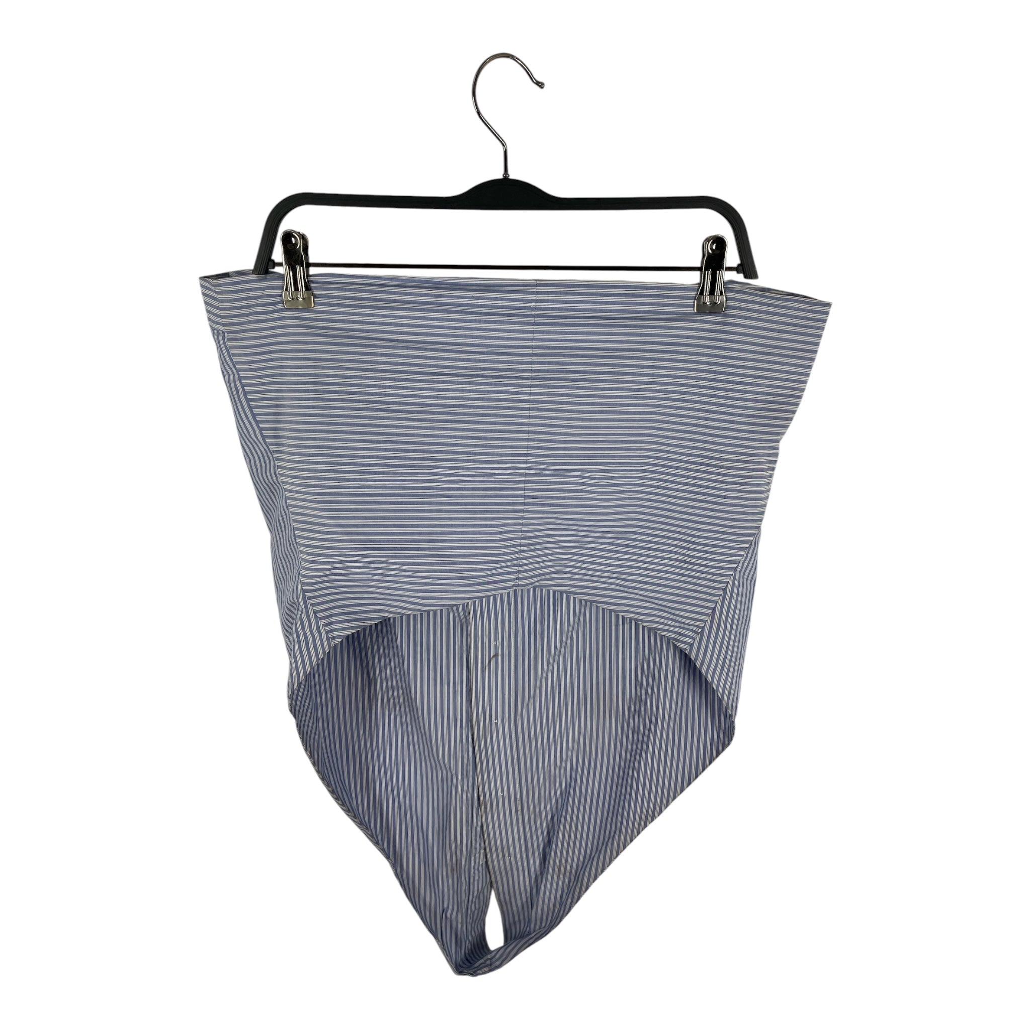 BALENCIAGA/SL Blouse/42/Stripe/Cotton/BLU/UPSIDE DOWN HALTER BUTTON UP view 2