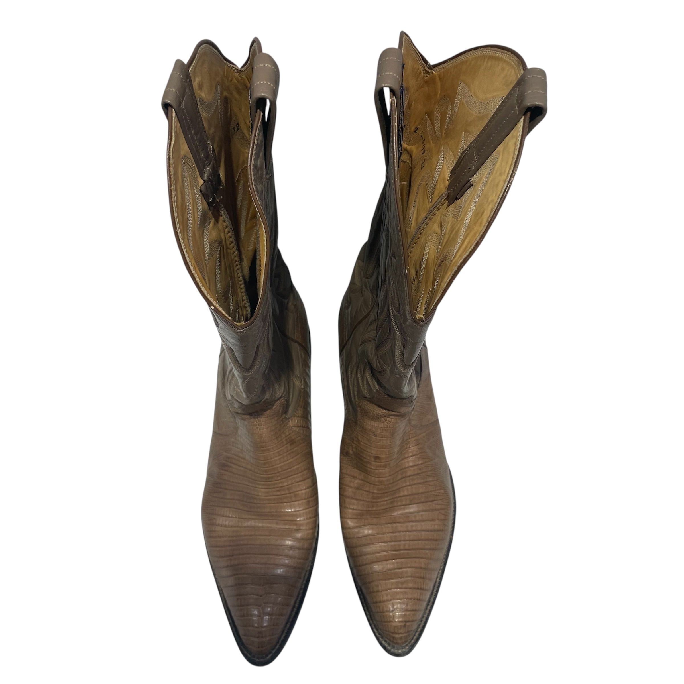VINTAGE/Cowboy Boots/US 8/Leather/BEG/PANHANDLE SLIM/ MEXICAN view 2