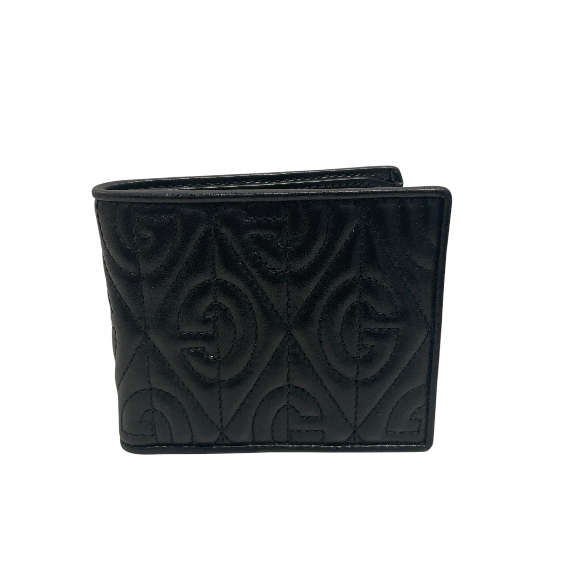 GUCCI/Bifold Wallet/Leather/BLK/M's/8xx6ww7 view 1