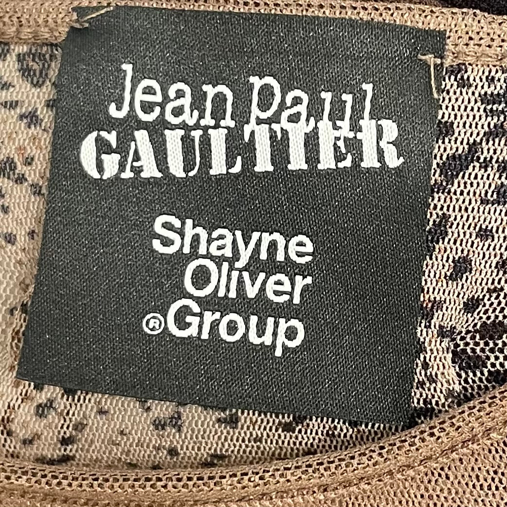 Jean Paul Gaultier/SL Dress/XXS/All Over Print/Polyester/BRW/G5 SPORT view 5