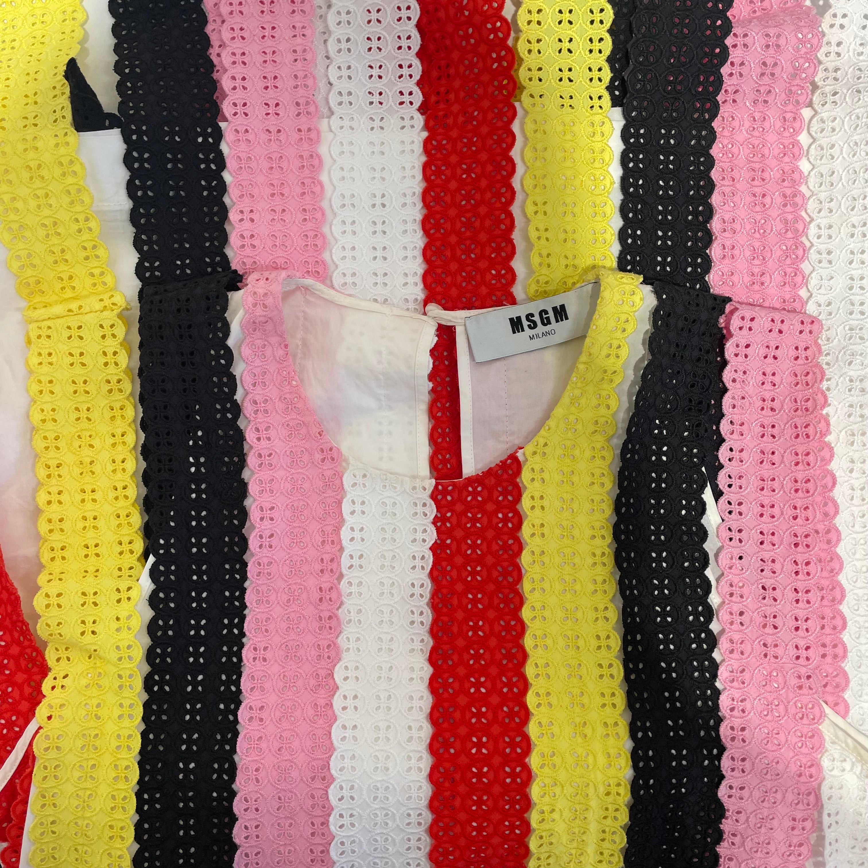 MSGM/Dress/M/Stripe/Cotton/MLT/184306-01 view 3