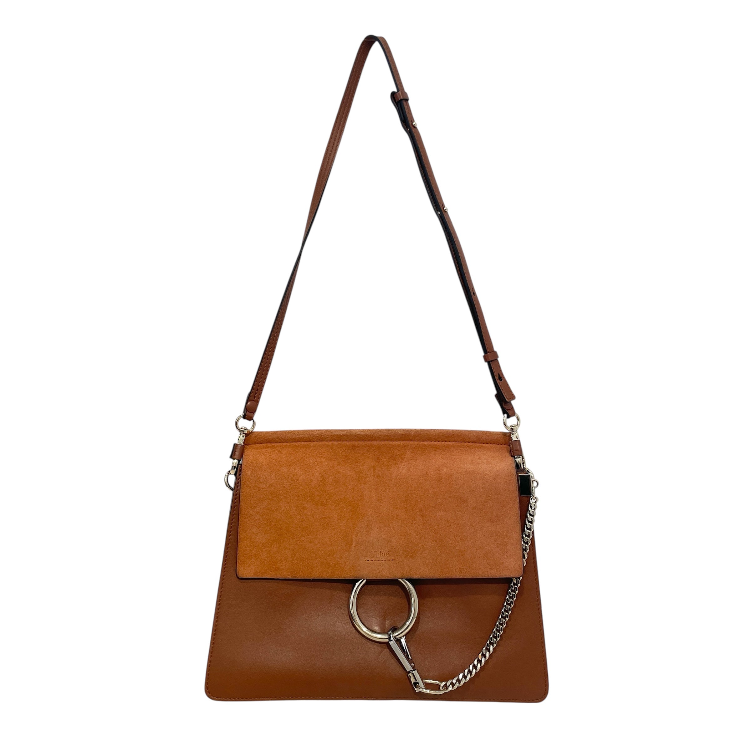 Chloe/Cross Body Bag/Leather/BRW/Faye Medium Calfskin Suede Bag view 1