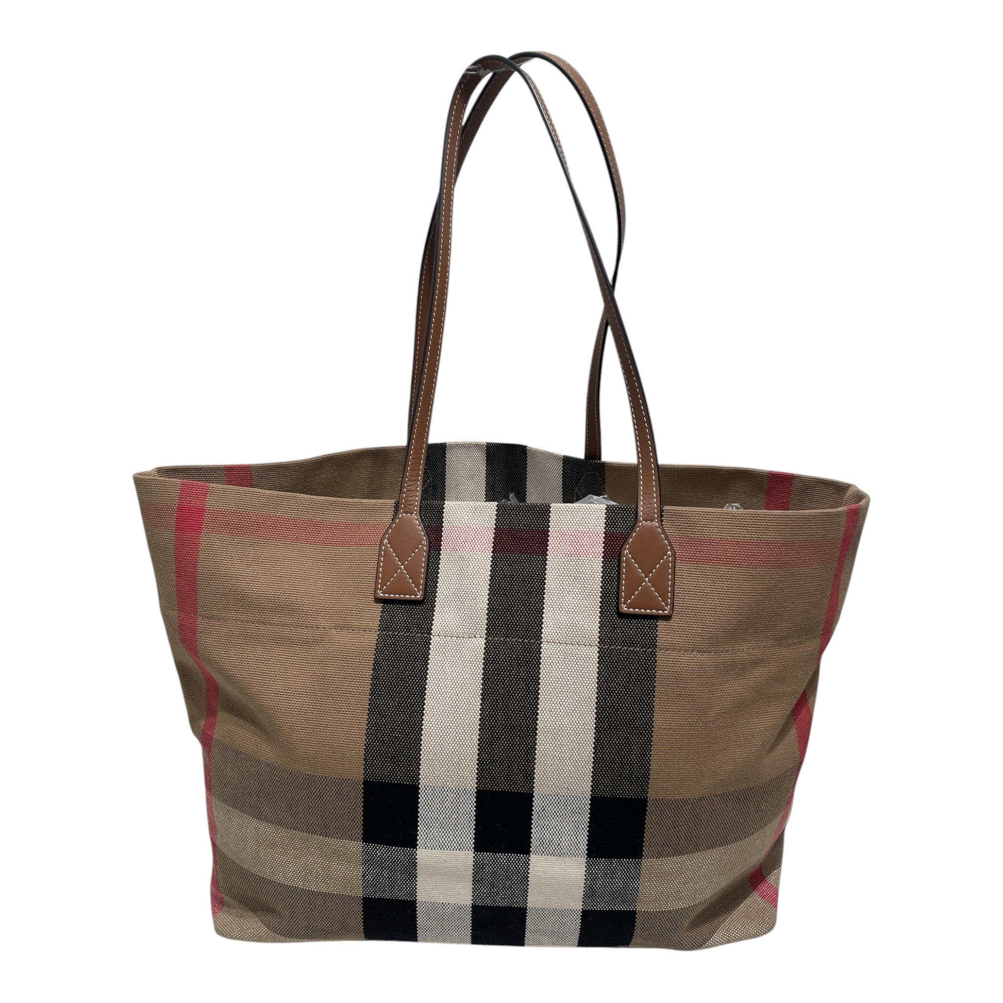 BURBERRY LONDON/Tote Bag/Plaid/Cotton/CML/Giant Check London Tote view 2