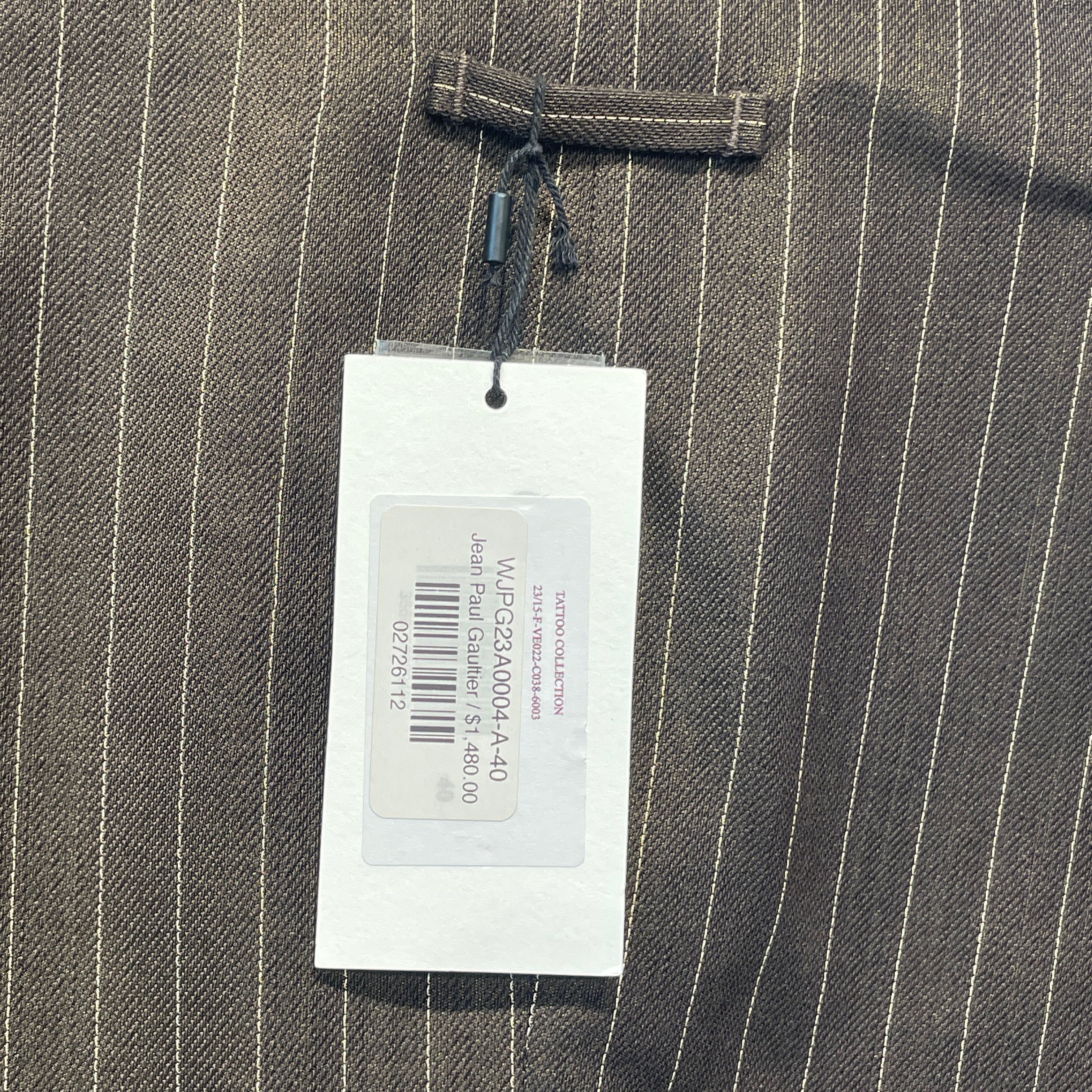 Jean Paul Gaultier/Jacket/40/Cotton/BRW/Stripe/DOUBLE BREASTED BLAZER view 6
