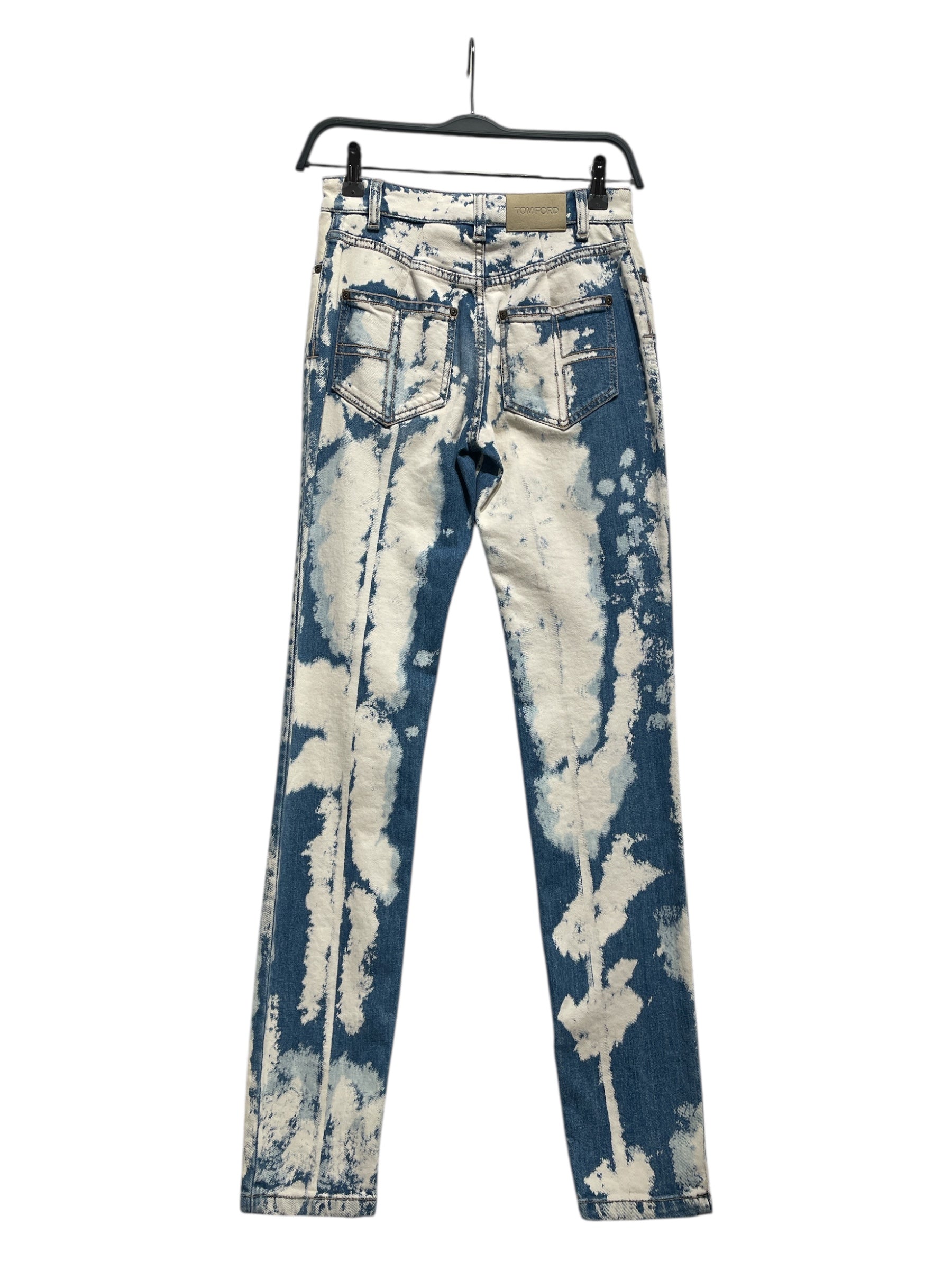 TOM FORD/Straight Pants/24/All Over Print/Cotton/BLU/WHITE COW SPOTS view 2