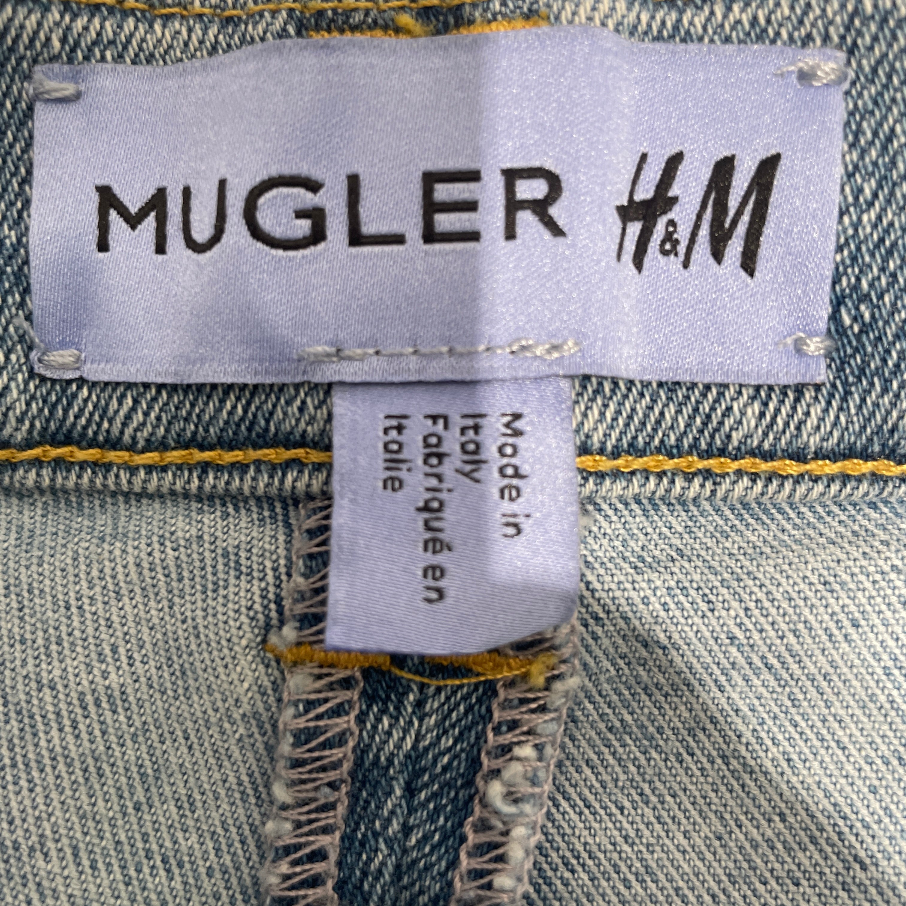 MUGLER/H&M/Skinny Pants/8/Cotton/BLU/SPIRAL PANEL JEANS view 3