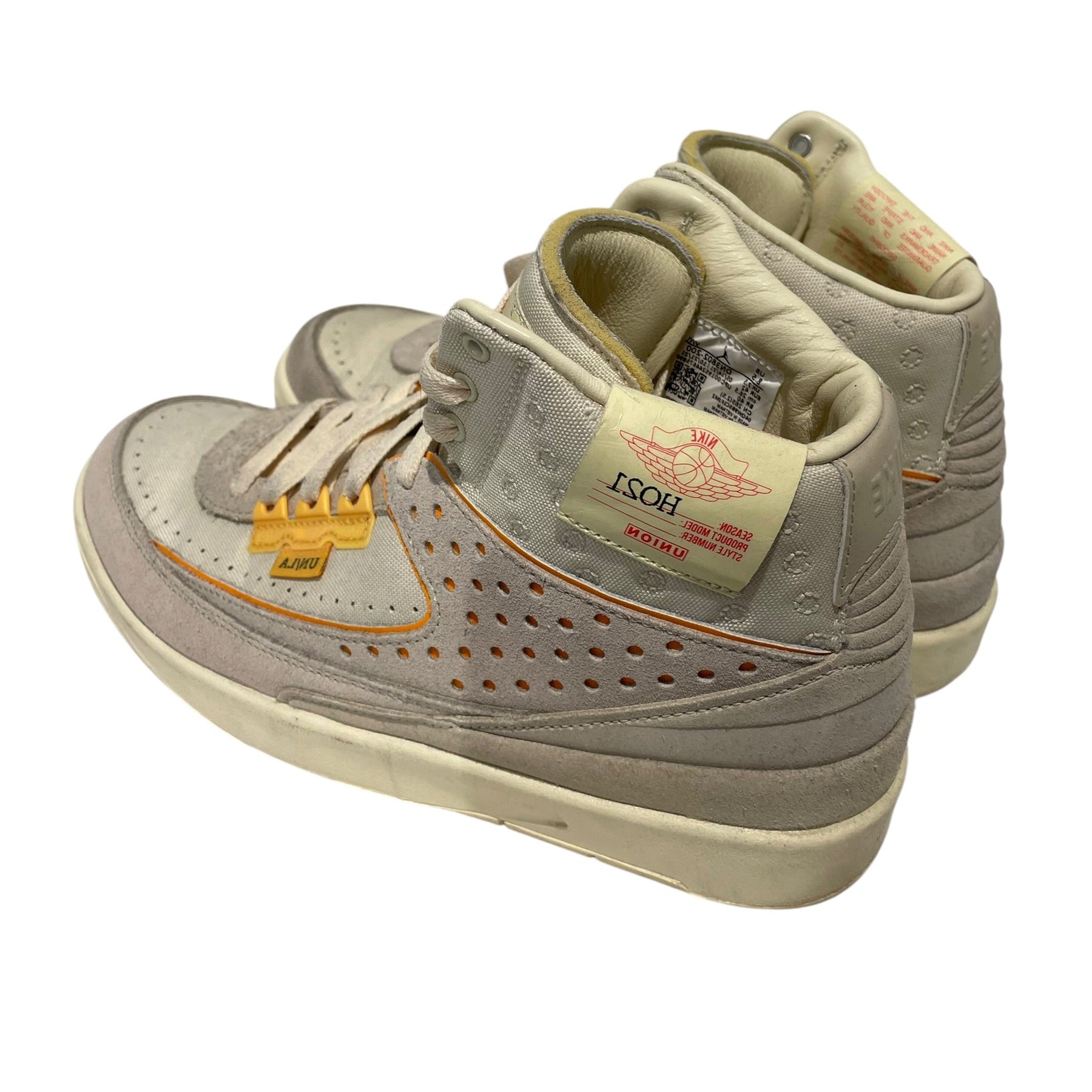 NIKE/Union Los Angeles/Hi-Sneakers/US 8.5/Cotton/CRM/Jordan 2 High view 2